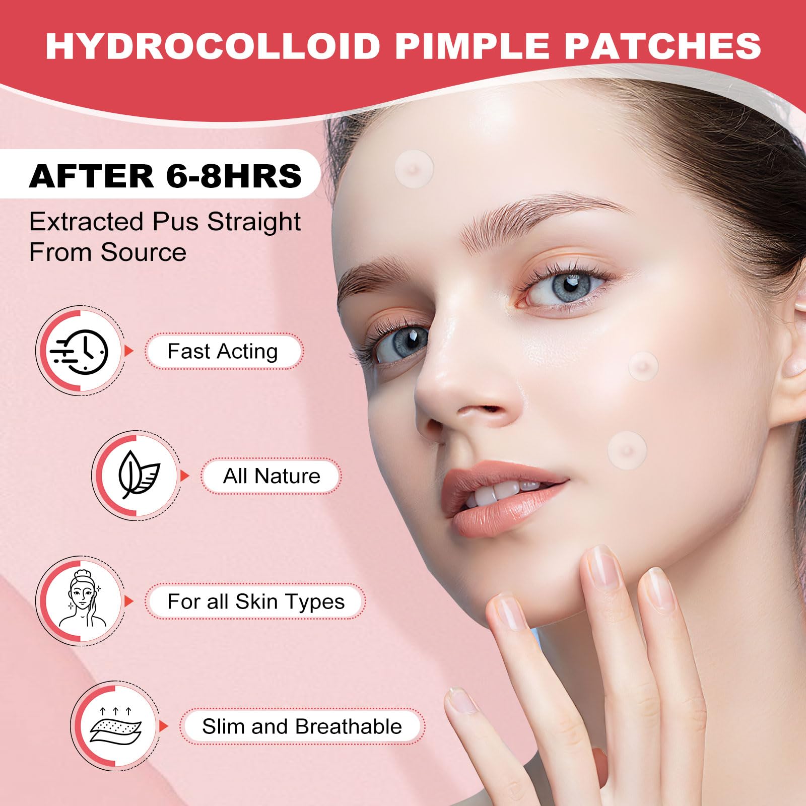 432 Counts Pimple Patches For Face, Hydrocolloid Acne Patches Zit Patches For Face Acne Spot Patch Cystic Acne