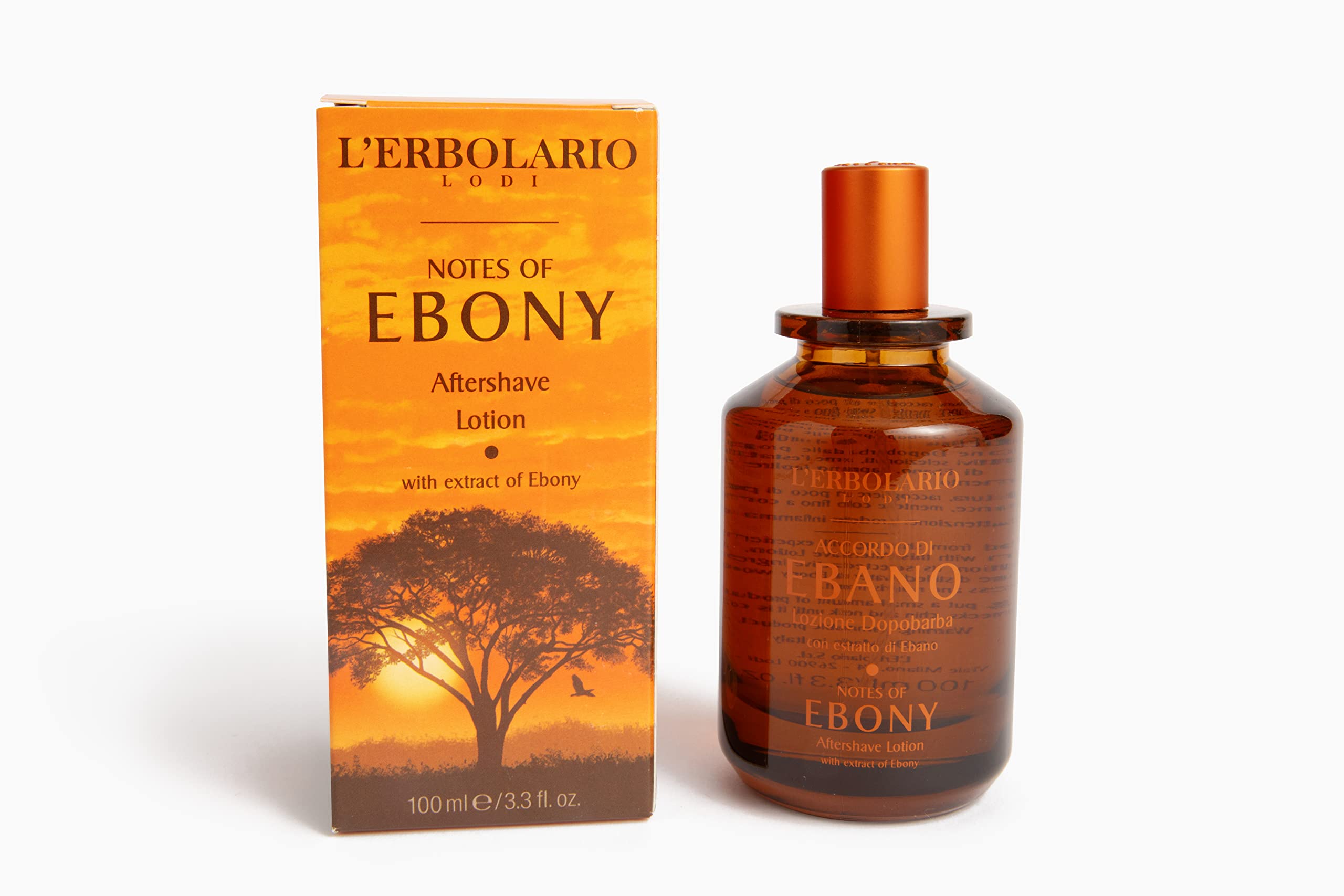 Lerbolario Notes Of Ebony Aftershave Lotion - Nourishment And Hydration - Allows The Skin To Find Comfort - With An Emollient Ac