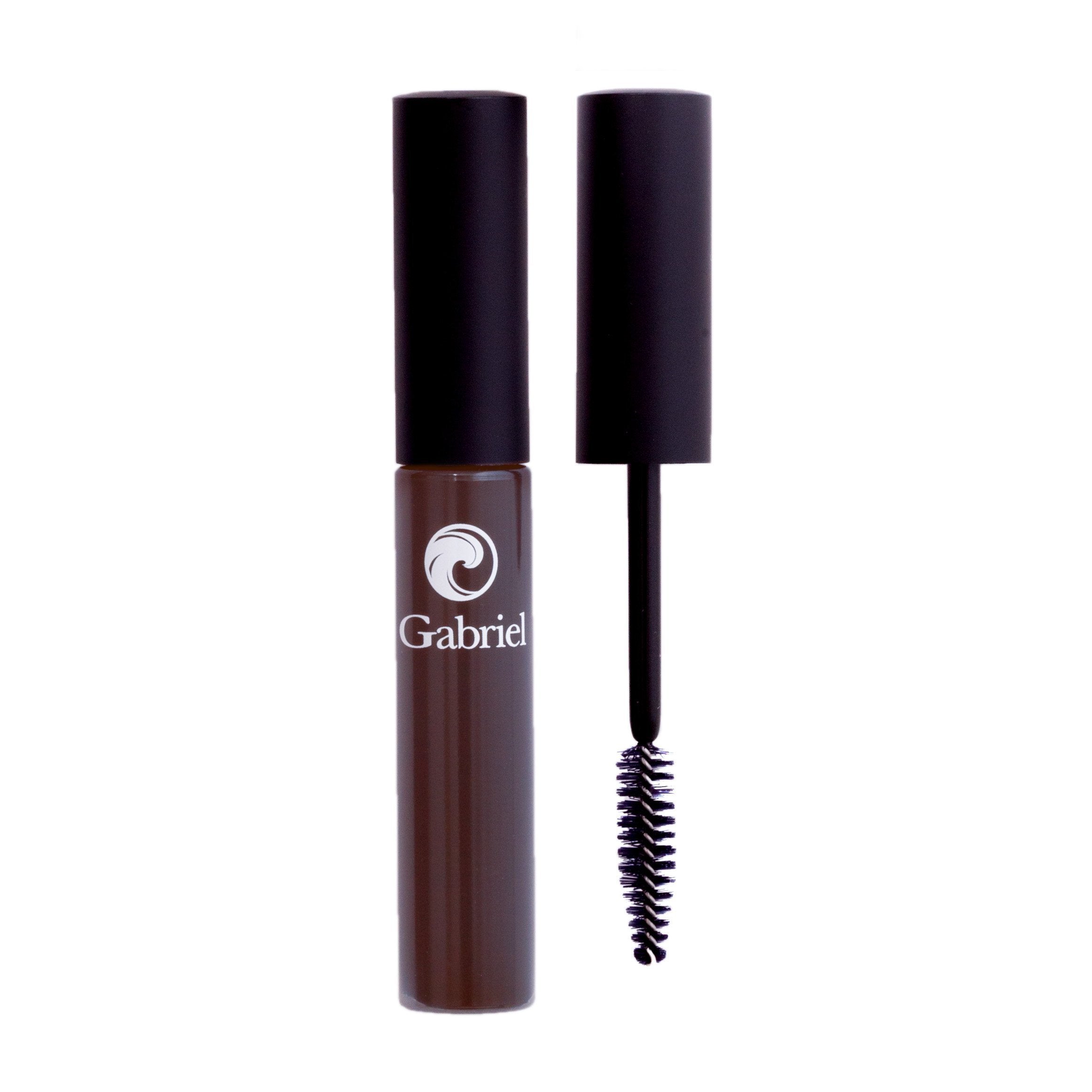 Gabriel Cosmetics Mascara (Black Brown), Natural, Paraben Free, Vegan, Gluten Free, Cruelty Free, No Gmo, Voluminous Full Lashes