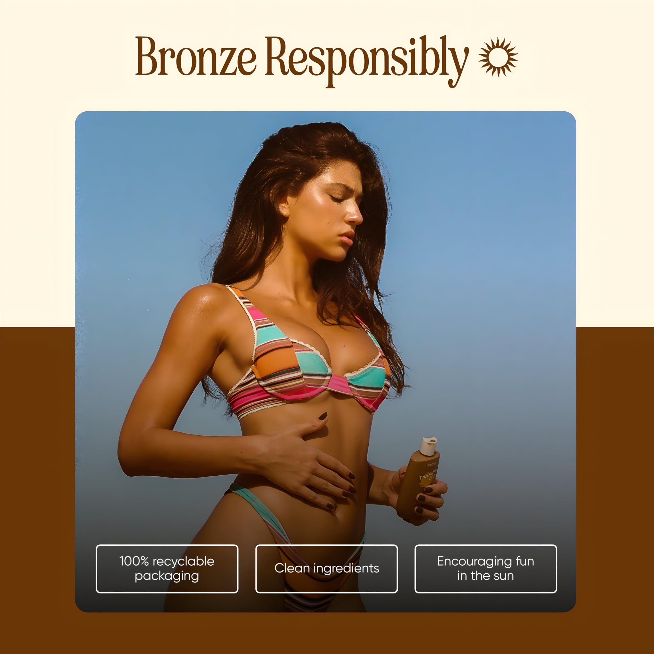 Tanning Club Browning Lotion - Tanning Accelerator & Optimizer With Kukui Nut, Argan, And Coconut Oils - Botanical Formula For O