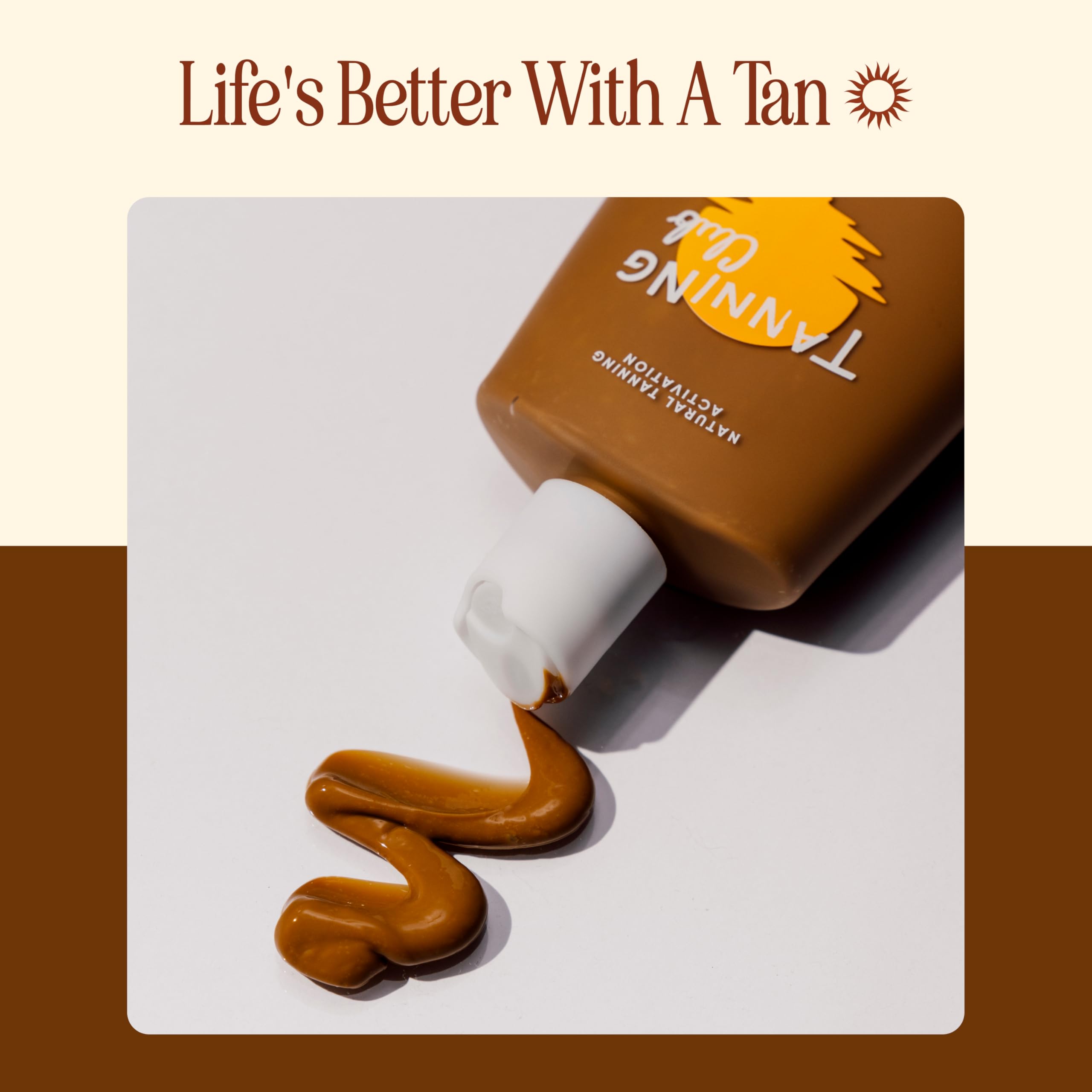 Tanning Club Browning Lotion - Tanning Accelerator & Optimizer With Kukui Nut, Argan, And Coconut Oils - Botanical Formula For O