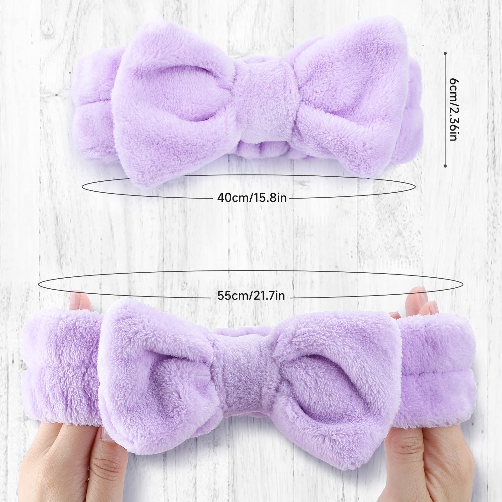 Wsyub Spa Headband, 8Pcs Makeup Headband,Headband For Washing Face, Shower Skin Care Fluffy Spa Headband For Woman Girl Teens Sl