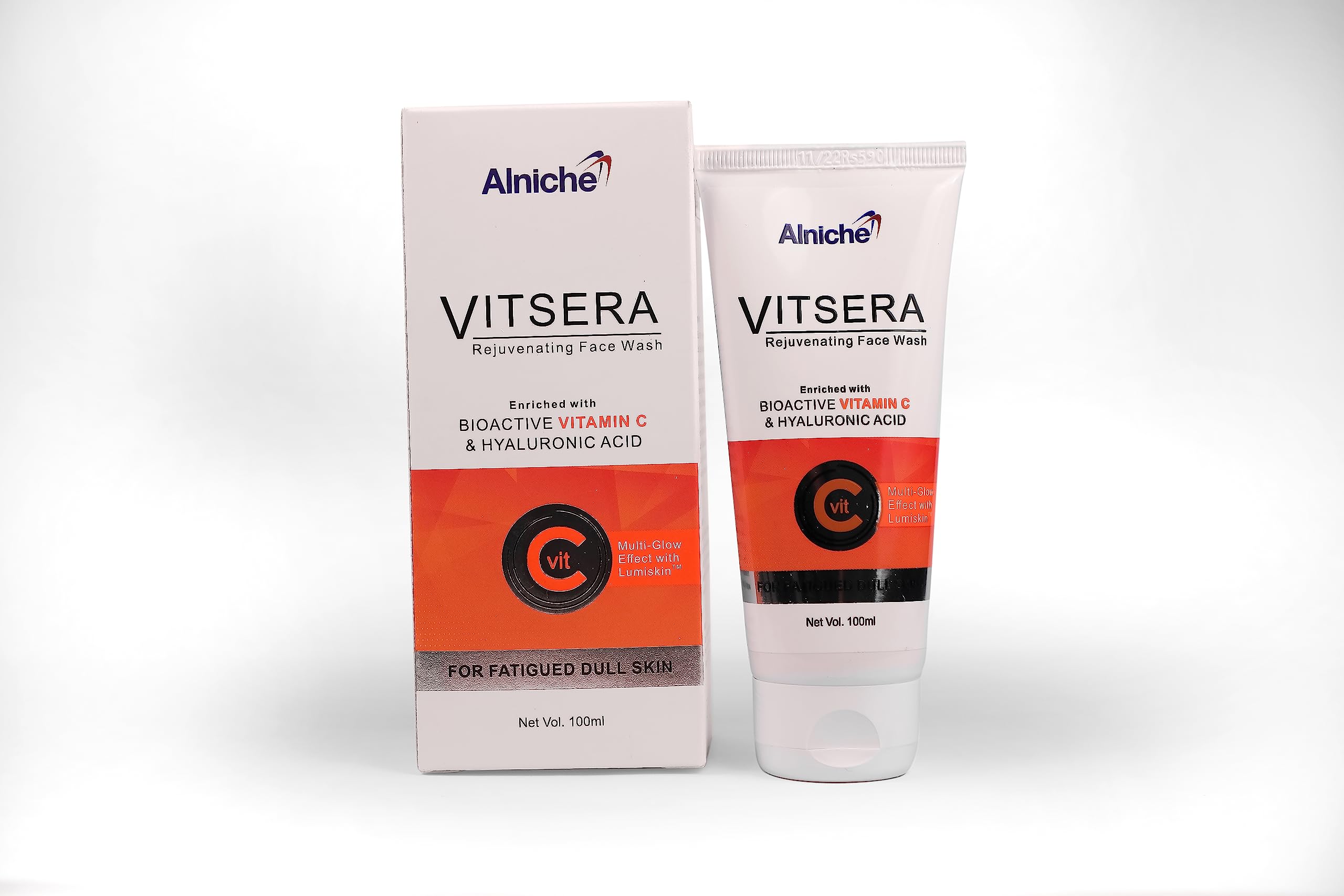 Vitsera Rejuvenating Face Wash Enriched With Bioactive Vitamin C & Hyaluronic Acid | 100Ml