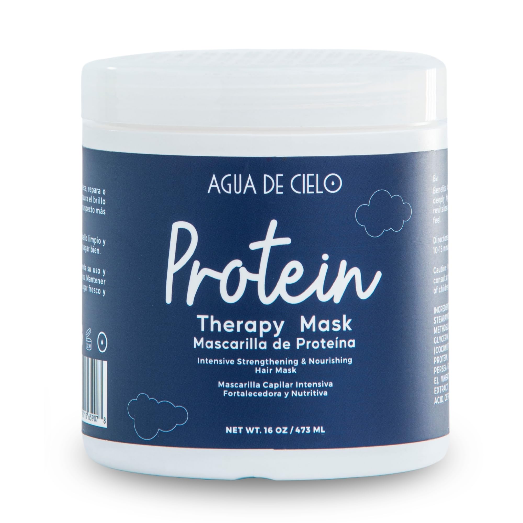 Agua de Cielo Protein Therapy Hair Mask for Damaged Hair, 16 Oz