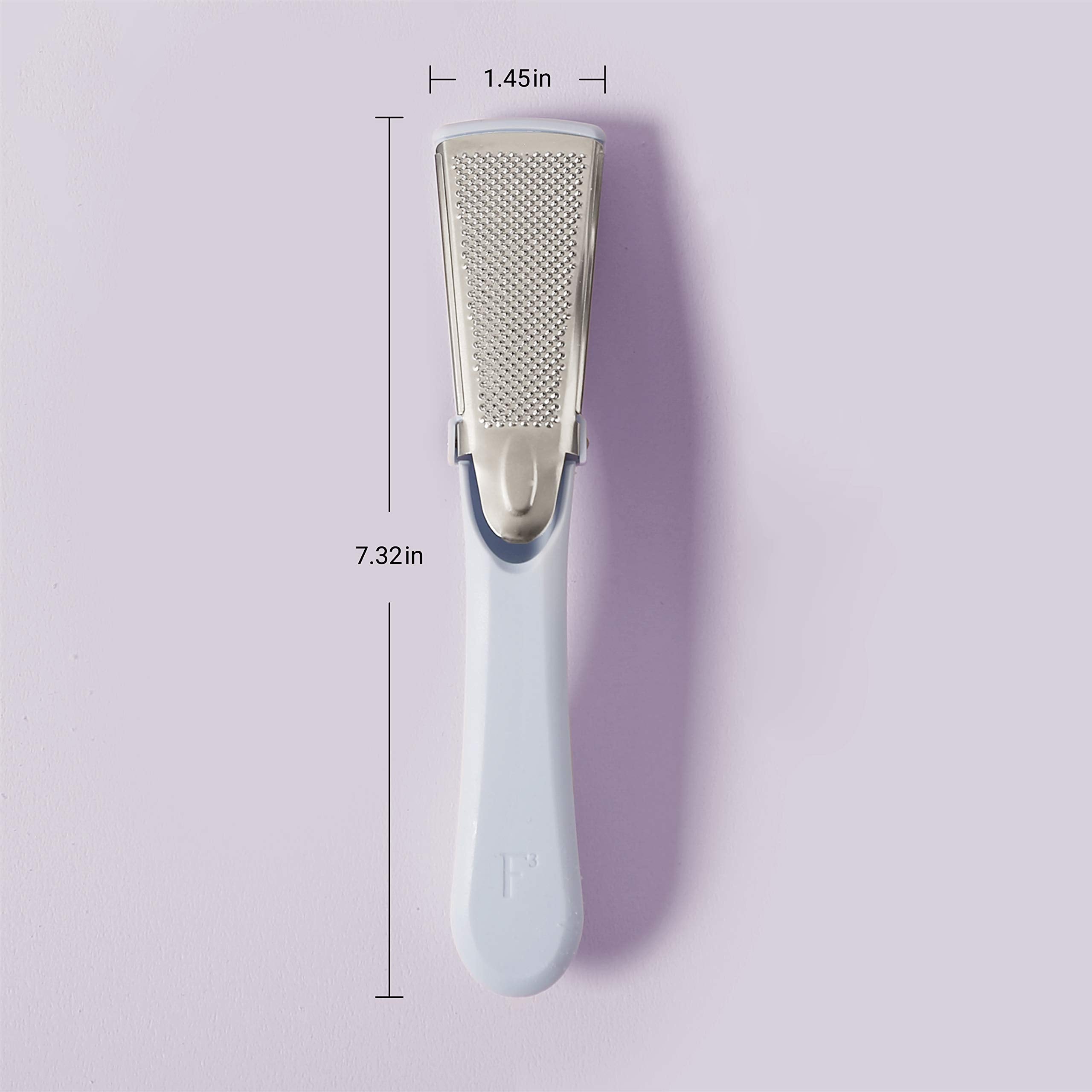 F3 Systems, Stainless Steel Callus Remover, Effective For Thick Callus And Cracked Feet Pedicure Rasp, Remove Hard Skin, Grater