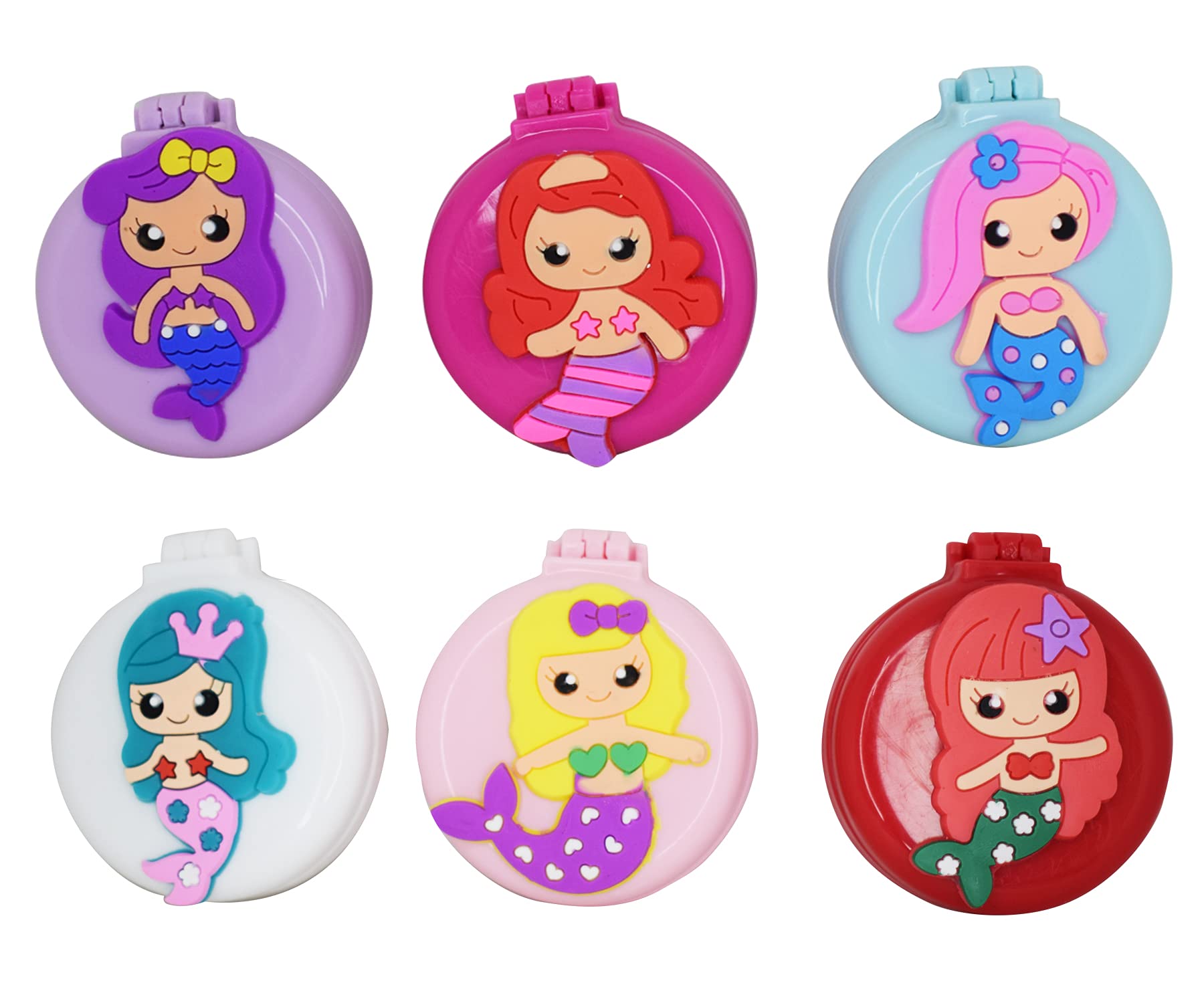Aarvi Small Folding Pocket Hair Comb Massage Comb Shower With Mirror Hair Comb Styling Tools For Travel And Girls Cartoon Charac
