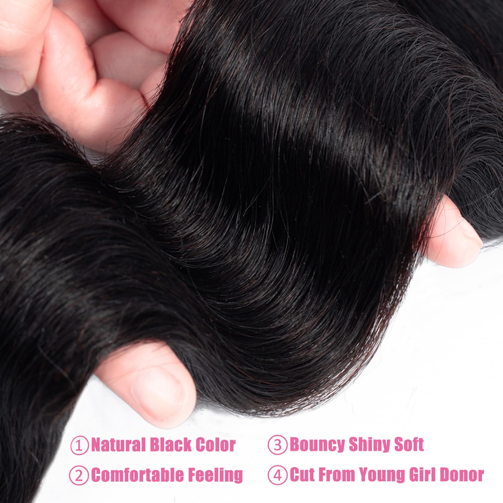 Douyin Brazilian Body Wave 3 Bundles Human Hair 18 20 22 Inch 12A 100% Unprocessed Virgin Human Hair Weave Bundles Deals Natural