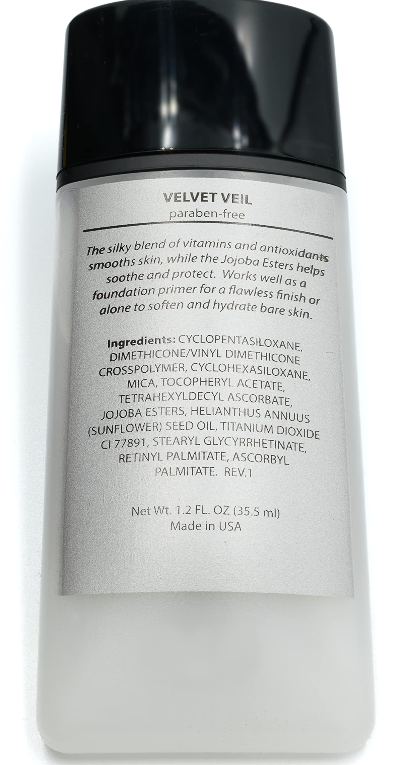 Pure Ziva Moisturizing Velvet Veil Foundation Primer Serum Gel, Paraben & Talc Free, 1 Ounce Tube, No Animal Testing & Cruelty F