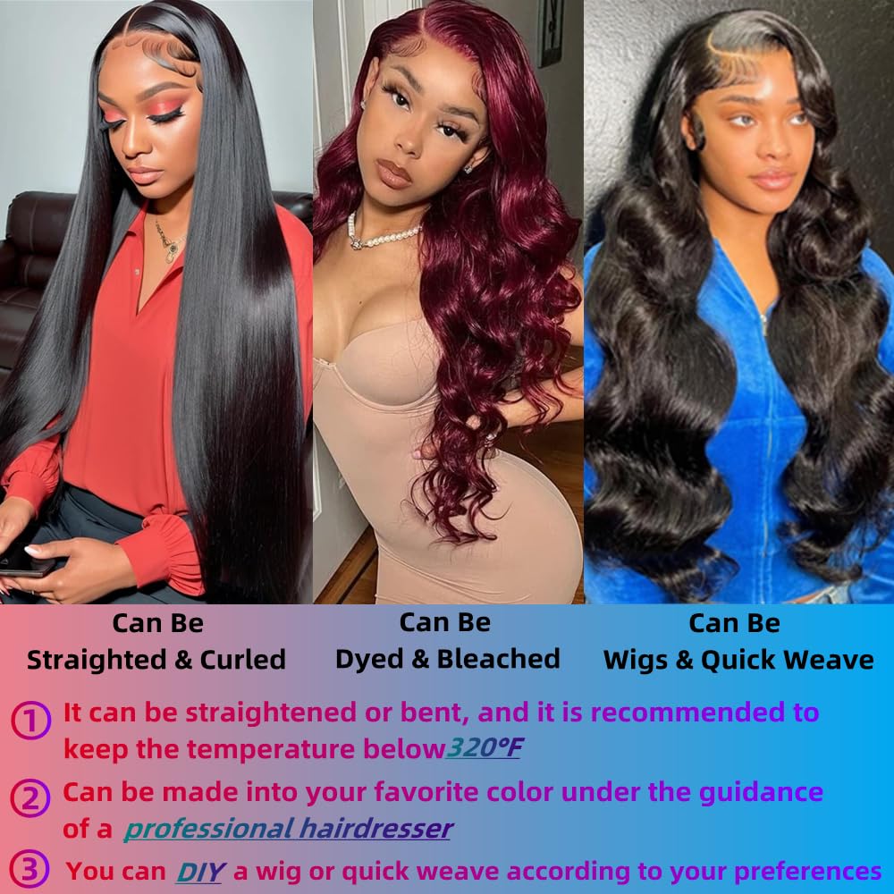 Superfect Human Hair Bundles 20 22 24 Inch Body Wave Bundles Human Hair 12A 100% Unprocessed Brazilian Virgin Hair Weave 3 Bundl