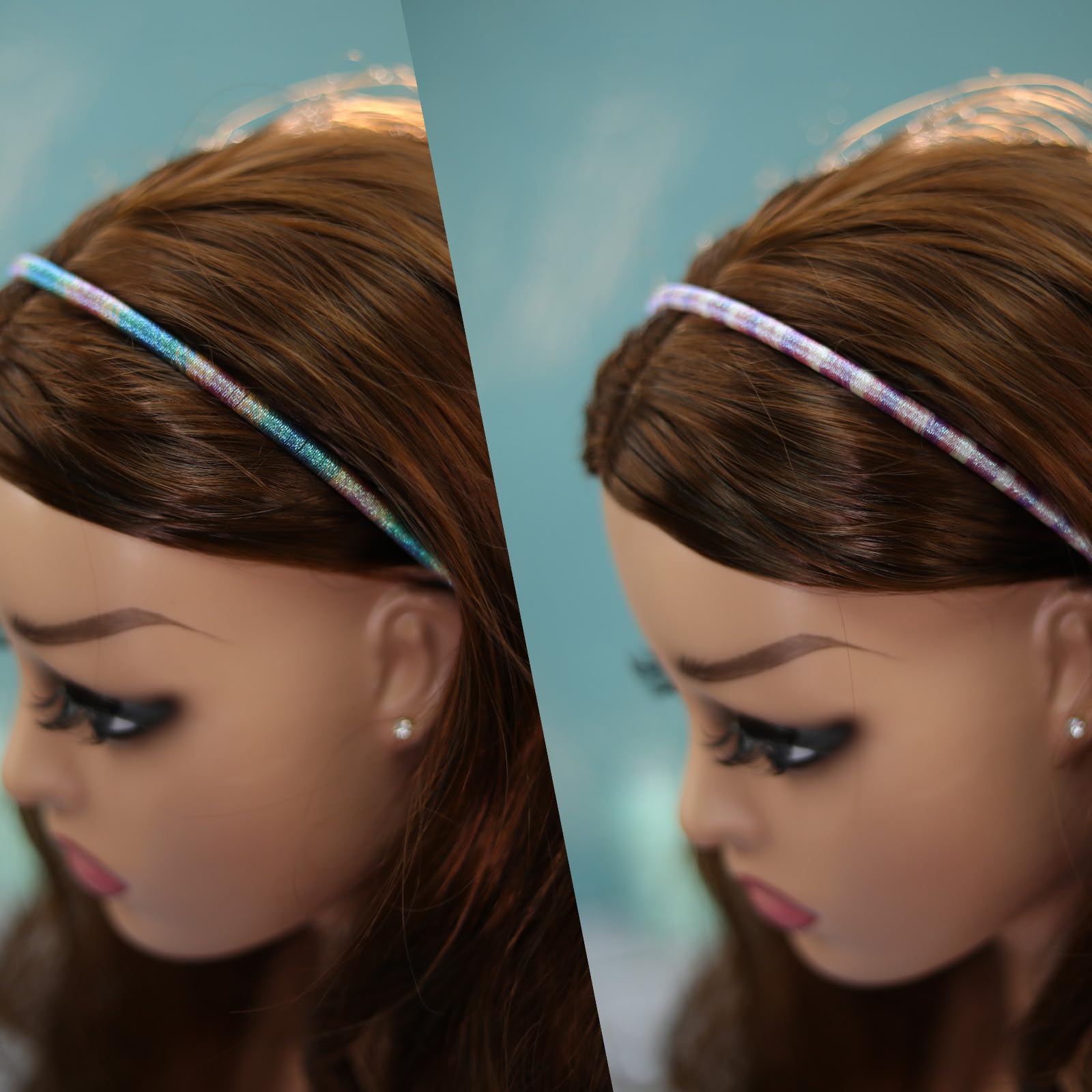 Minihope Skinny Multicolor Headbands - Assorted Colors For All Hair Types - Instant Style, Pain-Free Wear - Durable, Adjustable,