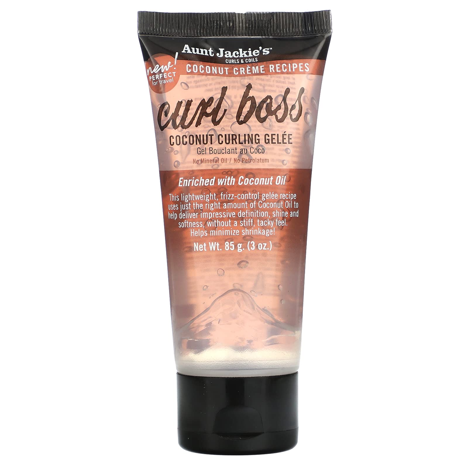 Aunt Jackies Curl Boss Coconut Curling Gelee Travel Size 3oz