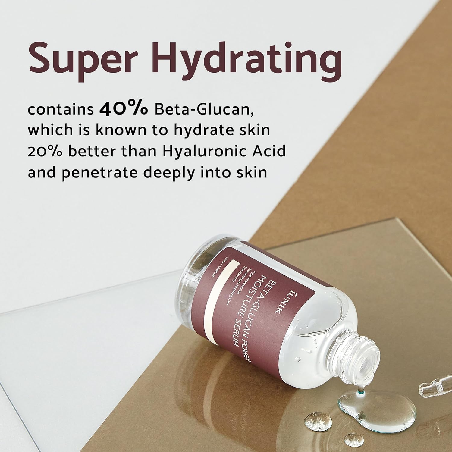 Iunik Beta Glucan Daily Moisture Cream & 400,000 Ppm Beta-Glucan Power Deep Moisture Serum Intense Hydration Fortifying Skin Bar