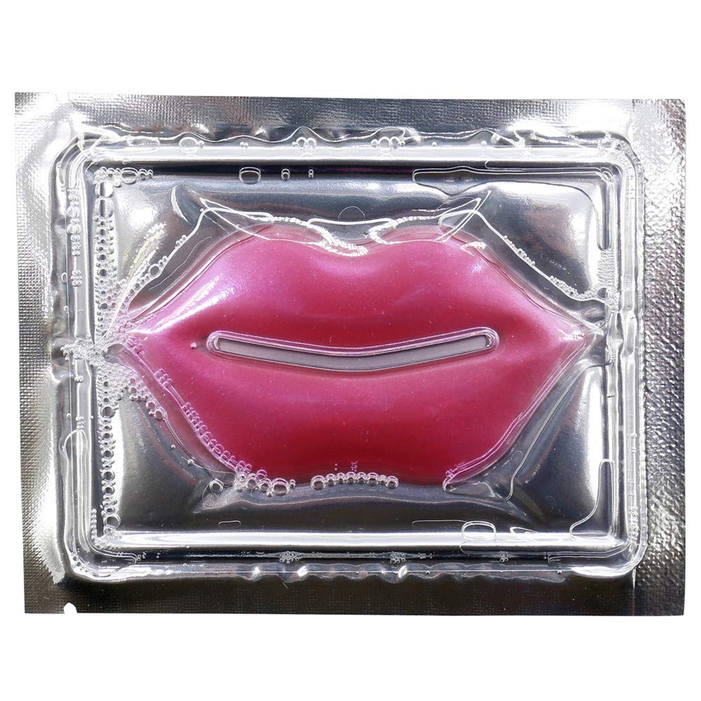 Adofect 30 Pieces Collagen Crystal Lip Masks, Collagen Lip Pads Great For Moisturizing, Remove Dead Skin, Anti Chapped & Anti-Ag