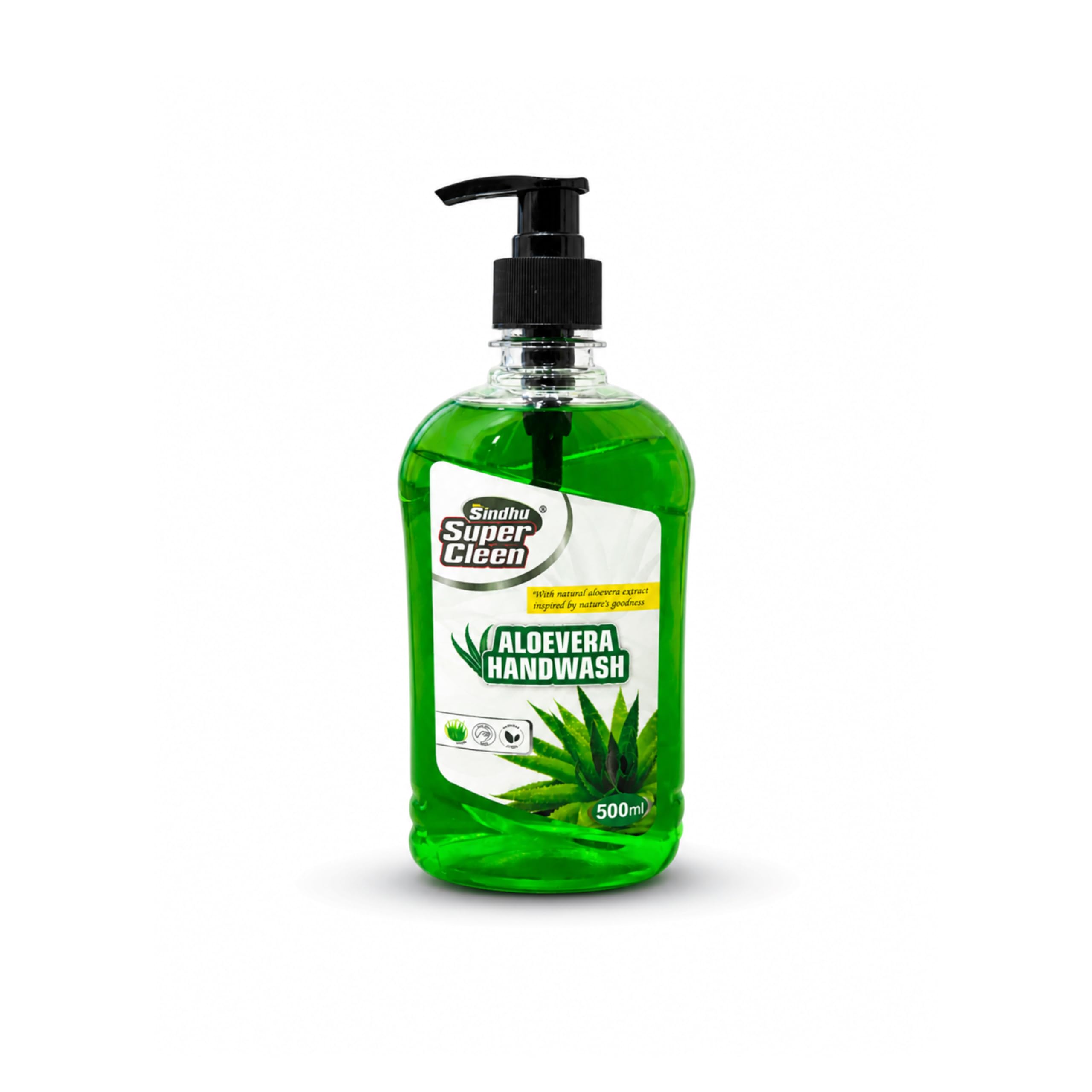 Sindhu Super Cleen Handwash Liquid Aloe Vera 500Ml | Liquid Hand Wash For Daily Hand Cleaning | Suitable For Home, Office, Kitch