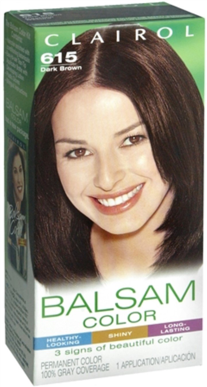 Clairol Balsam Hair Color, Dark Brown (615)