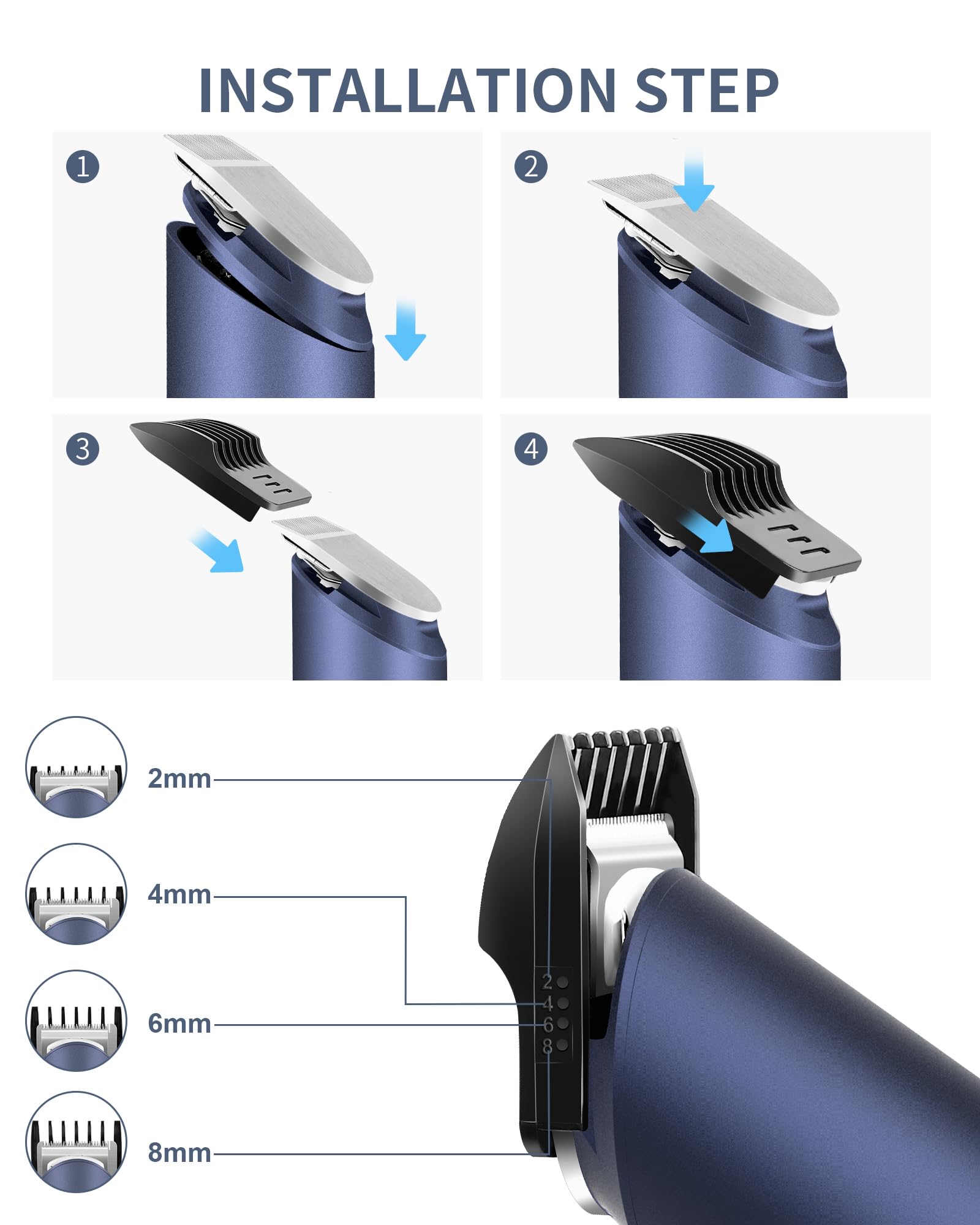 Pritech Manscape Groin Hair Trimmer, Rechargeable Shavers For Men, Electric Razor For Men, Waterproof Body Trimmer, Pubic Hair T