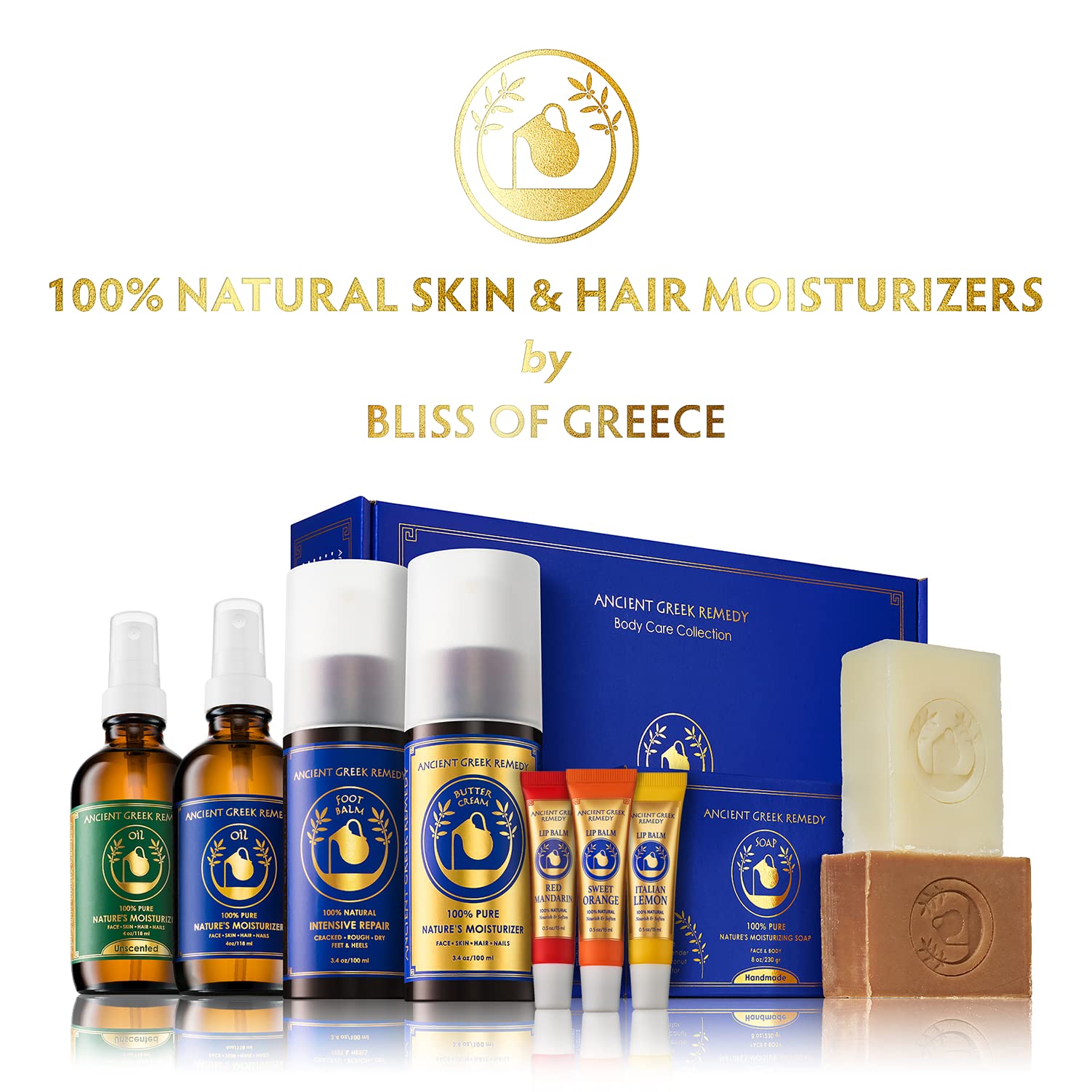 Ancient Greek Remedy After Shower Body Oil - Hydrating Moisturizer with Jojoba, Almond, Olive & Vitamin E, 4 oz