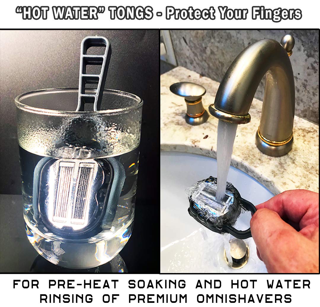 Omnishaver Hot Water Tongs - Keep Your Fingers Away From Hot Water When Soaking And Washing Your Omnishaver!
