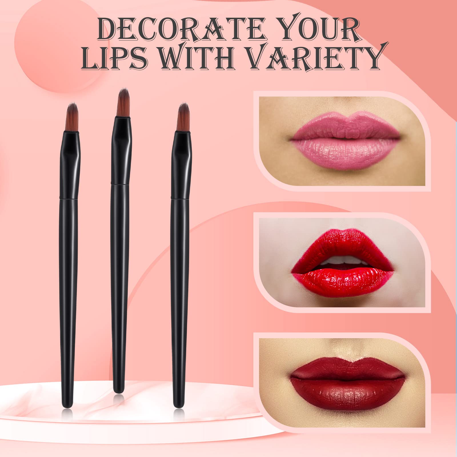 Yaomiao 120 Pcs Disposable Lip Brushes Small Lip Applicators Bulk Disposable Multifunctional Lip Brush For Lipstick Brush Makeup