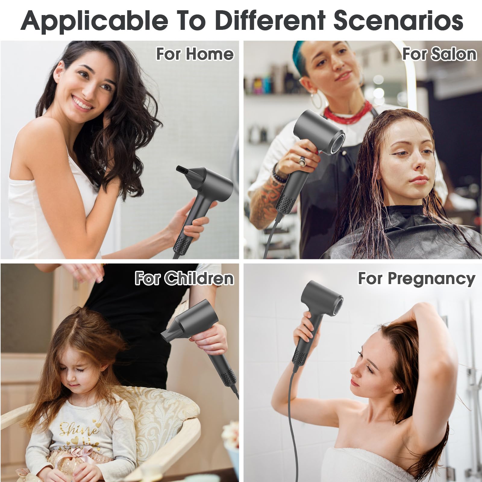 KARFUN Hair Dryer, Blow Dryer, Plasma Hairdryer, Ionic Hair Dryer for Women, Blow Dryers for Women, Professional High Speed Hair