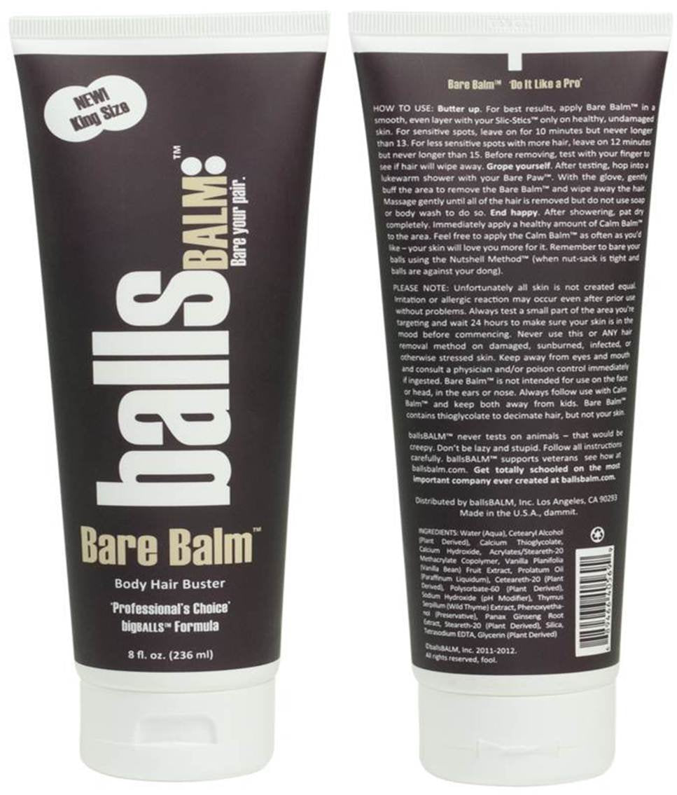 The Bare Pair 'Double Team' King Kombo - Body Hair Management System (W/Exfoliating Glove)