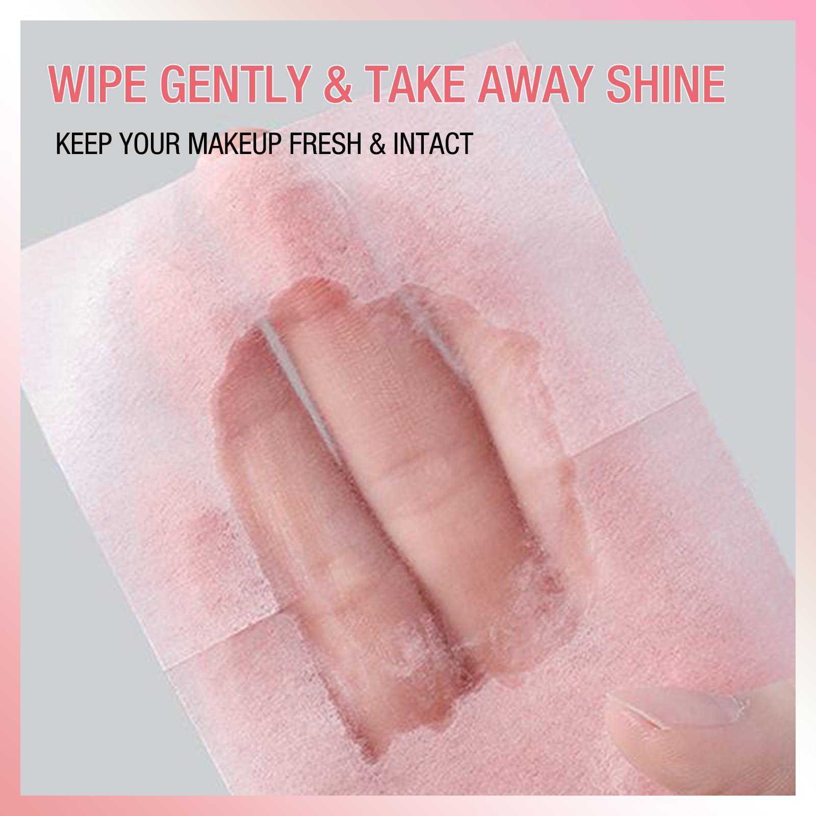 Boobeen Oil Blotting Sheets for Face, Oil Control Film, Absorbing Paper for Oily Skin, Rolled Tissue with Small Side Mirror,Easy