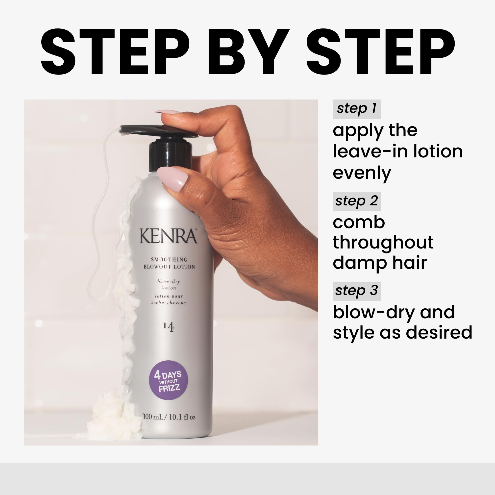 Kenra Smoothing Blowout Lotion 14 | Ultra-Fine Blowout Spray | Up To 4 Days Without Frizz | Enhances Smoothness & Manageability