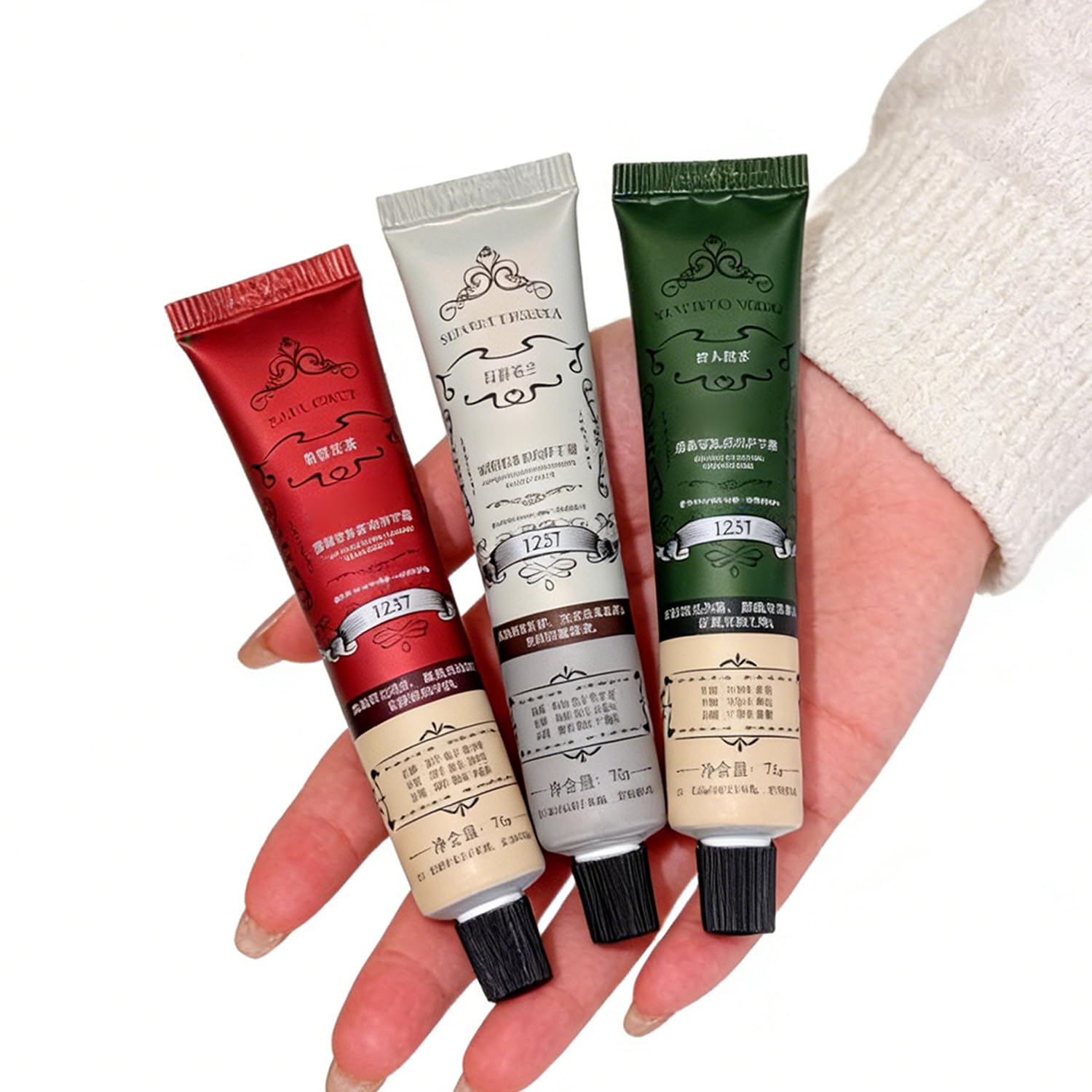 3Piece Hydrating Hand Cream Set for Women, Lightweight NonGreasy Hand Lotion with Black Tea, Woods & Orchid Scents, TravelFri