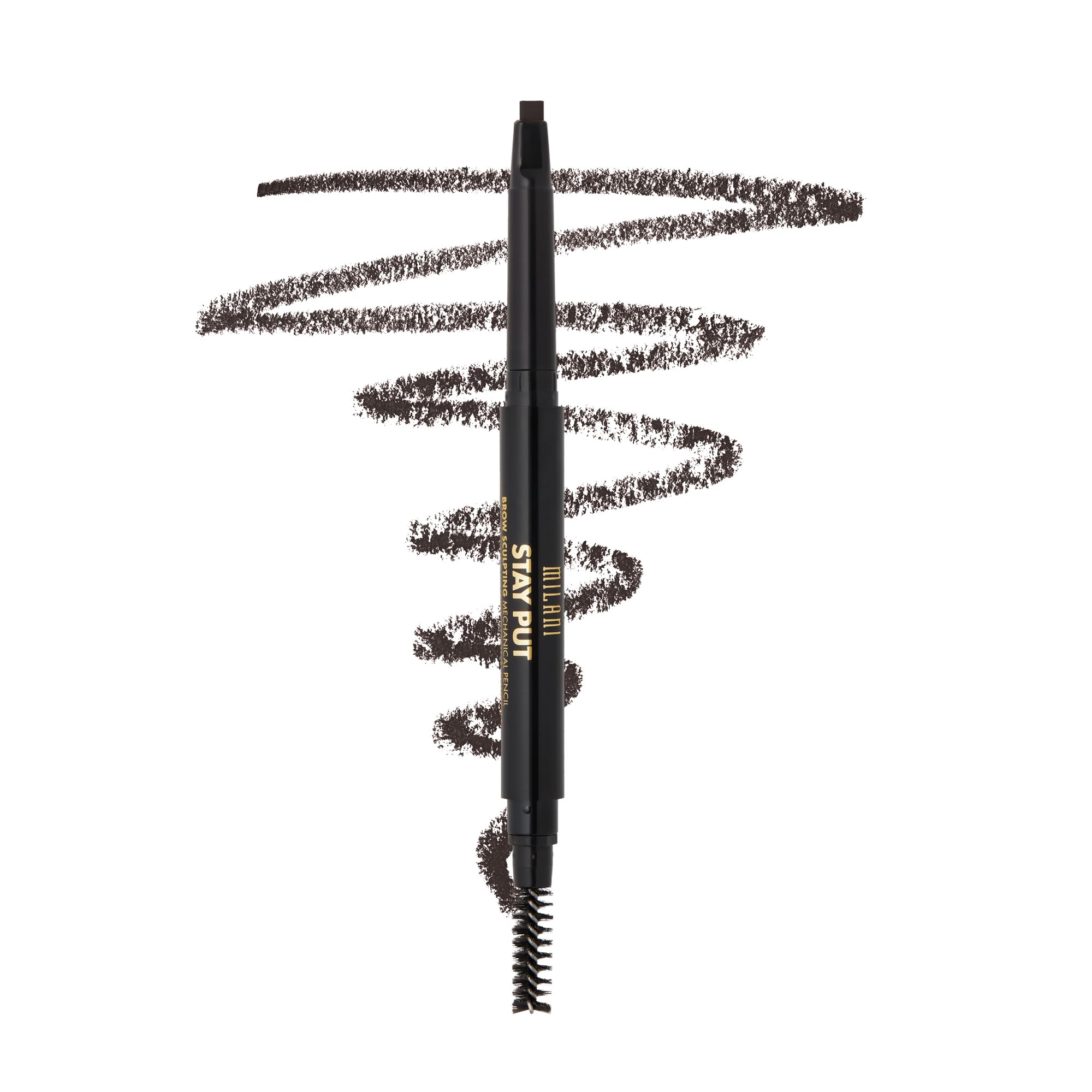 Milani Stay Put Brow Sculpting Mechanical Pencil  Espresso (0.01 Ounce) CrueltyFree LongLasting Eyebrow Pencil that Defines a