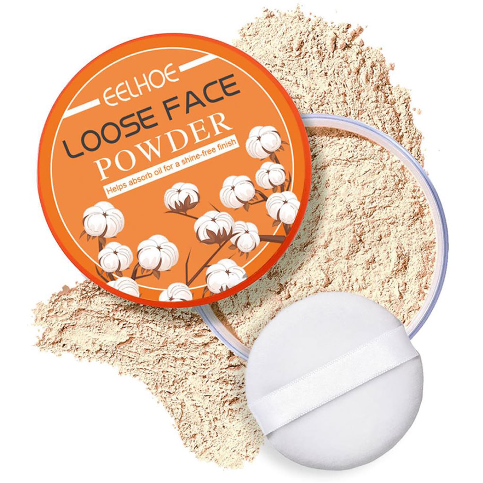 Loose Setting Powder,Translucent Powder Setting Powder Long Lasting Oil Control Loose Face Powder,Lightweight Face Finishing Pow