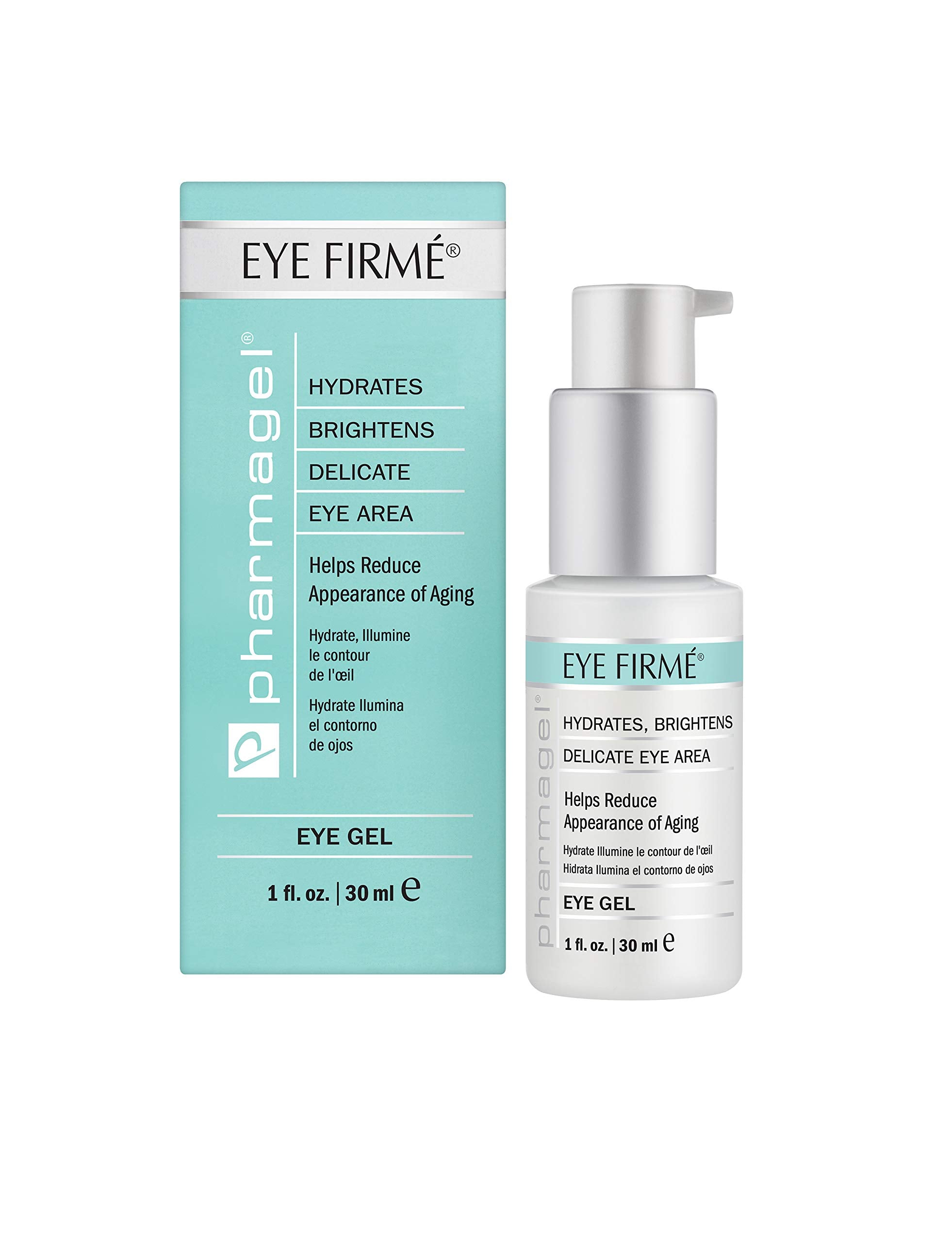 Pharmagel Eye Firme | Eye Gel for Natural Firming, Puffiness, and Wrinkles | Dark Circles Under Eye Treatment | Under Eye Bags T