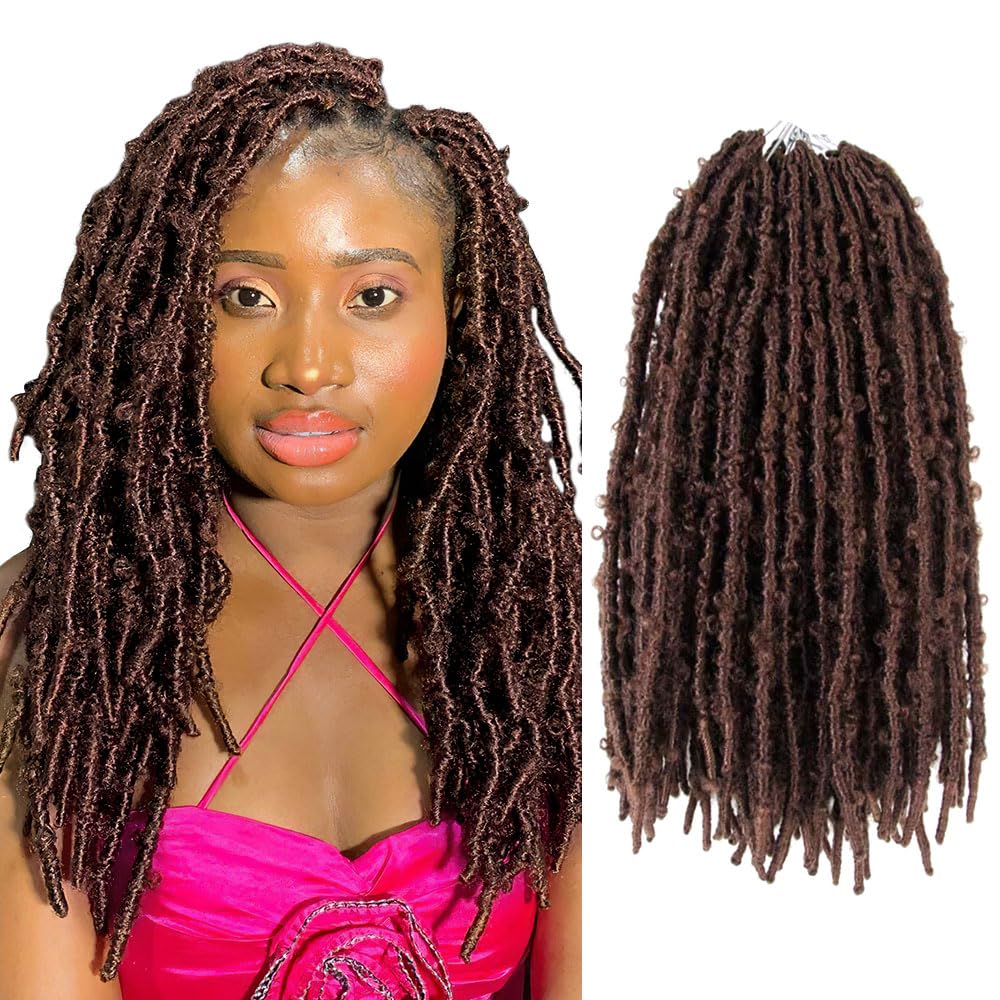 8 Packs Light Weight Butterfly Locs Crochet Hair 12 Inch Butterfly Faux Locs Crochet Hair Distressed Butterfly Locs, 30#