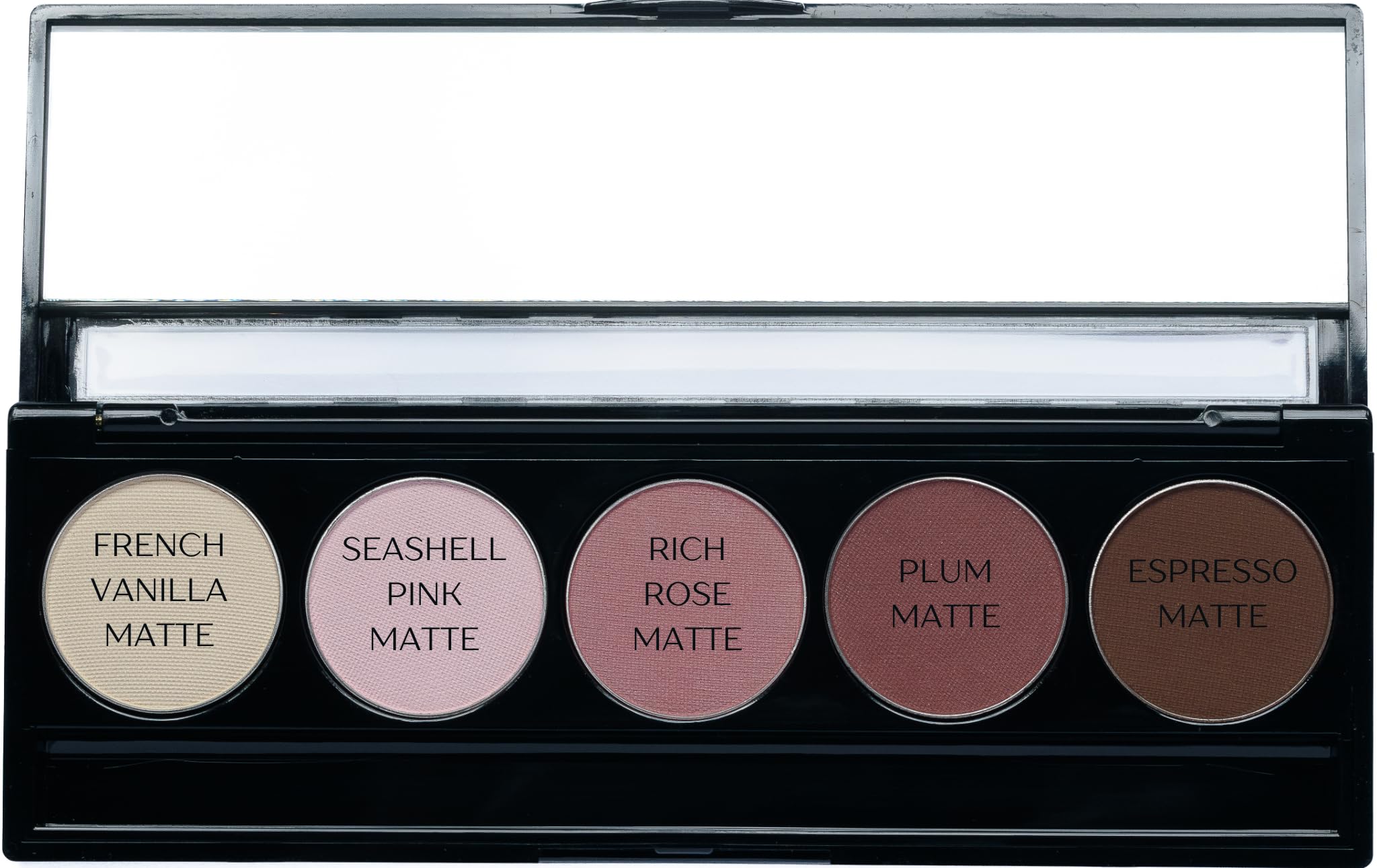 Pure Ziva Matte Rose Pink Vegan Eyeshadow Palette; Talc, Paraben & Cruelty Free