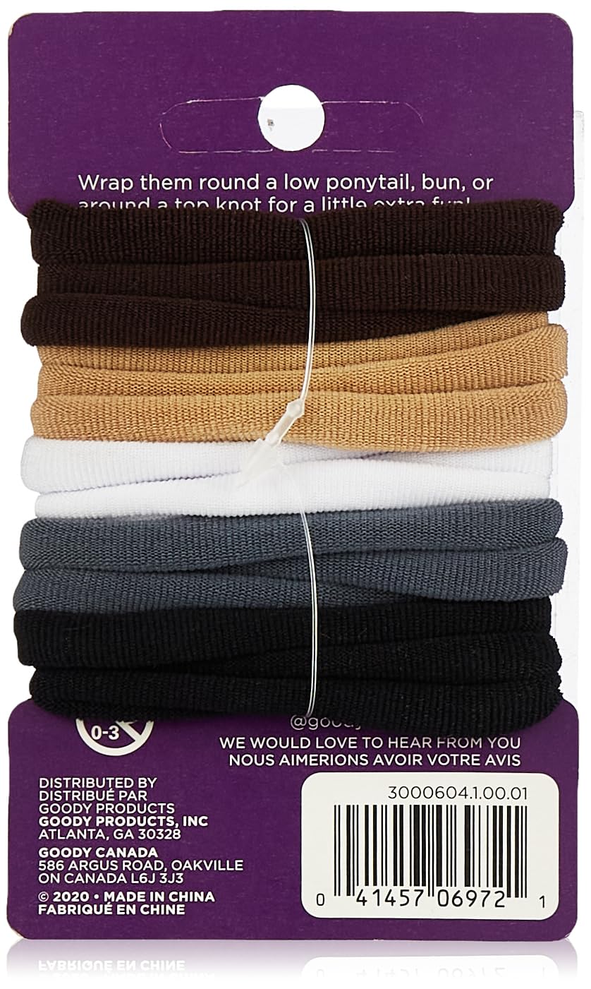 Goody Womens Ouchless Ponytailer, Java Bean, 15 Count (Pack of 3)