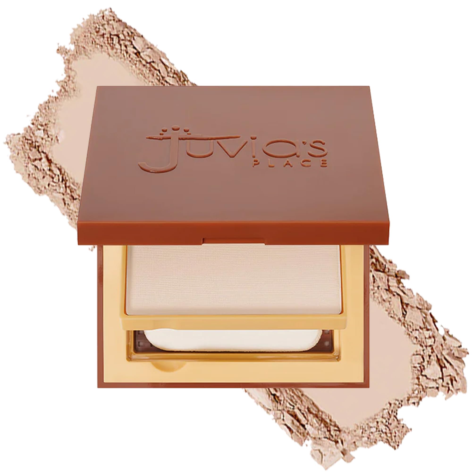 Juvia'S Place I Am Magic Powder Foundation Vl2 Valencia - Compact Pressed Face Makeup Professional Matte Clean Finish Skin Clari