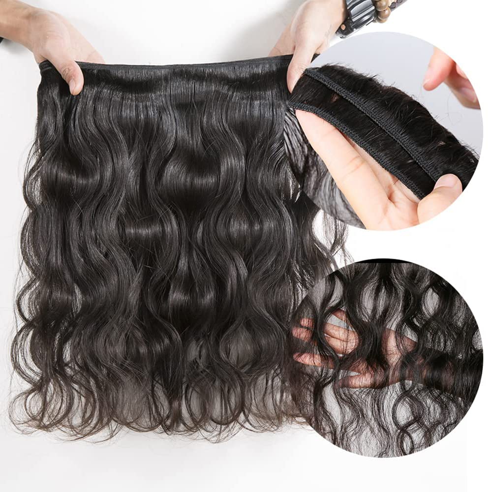 Body Wave Human Hair Bundles With Frontal Brazilian Bundles With Frontal Body Wave Frontal With Bundles Human Hair Body Wave Lac