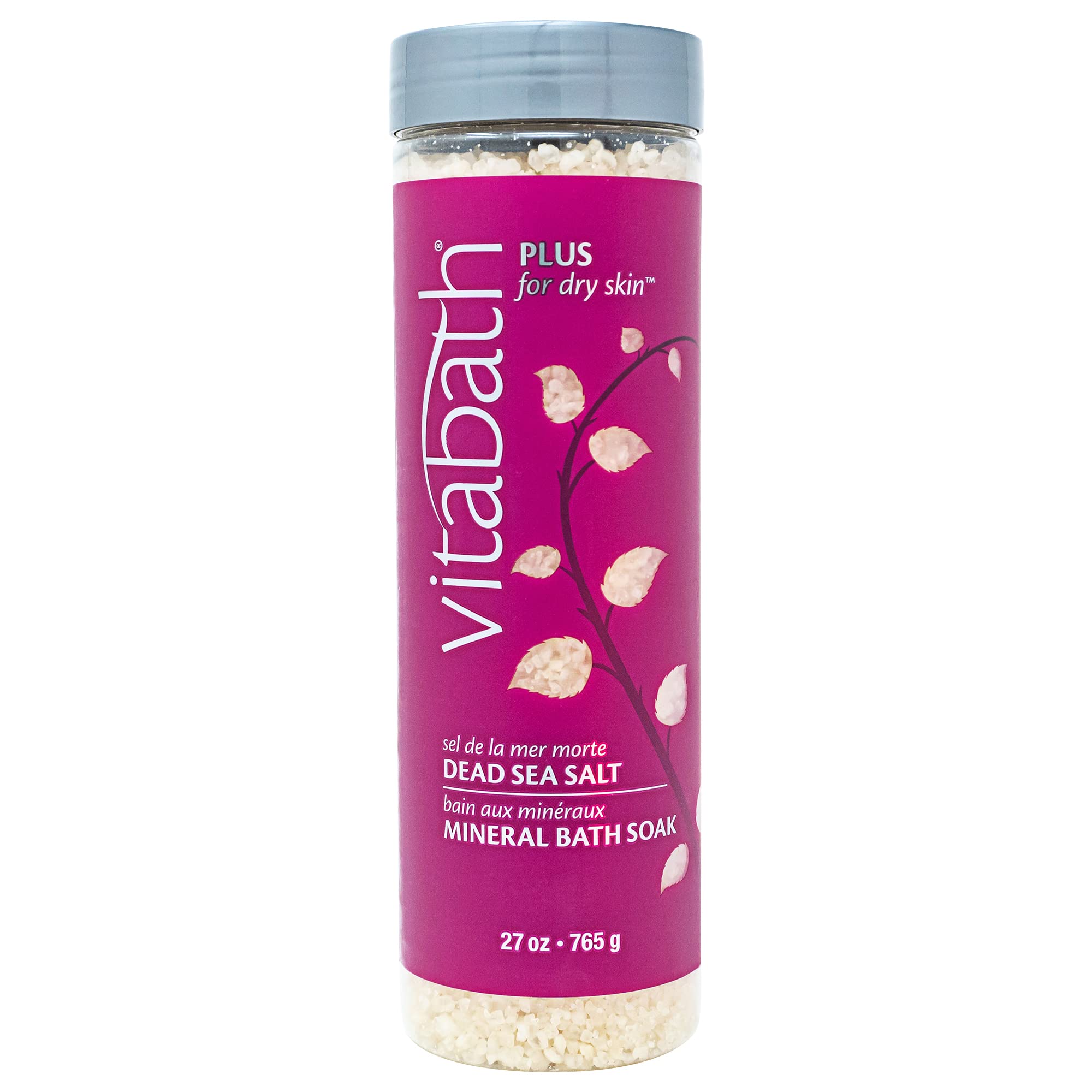 Vitabath Plus For Dry Skin Mineral Bath Soak Reviving Muscle Recovery, Soreness, Tension Relaxing Dead Sea Salts & Skin Nourishi