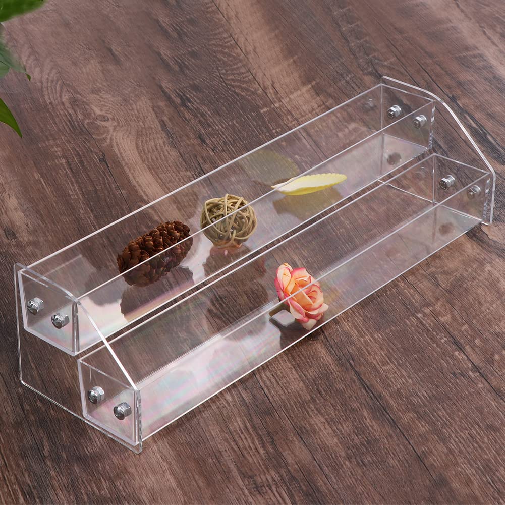 Nail Polish Organizer,2 Tier Clear Acrylic Nail Polish Holder,Trapezoid Nail Polish Display Rack Storage Rack,Storage Display Ho