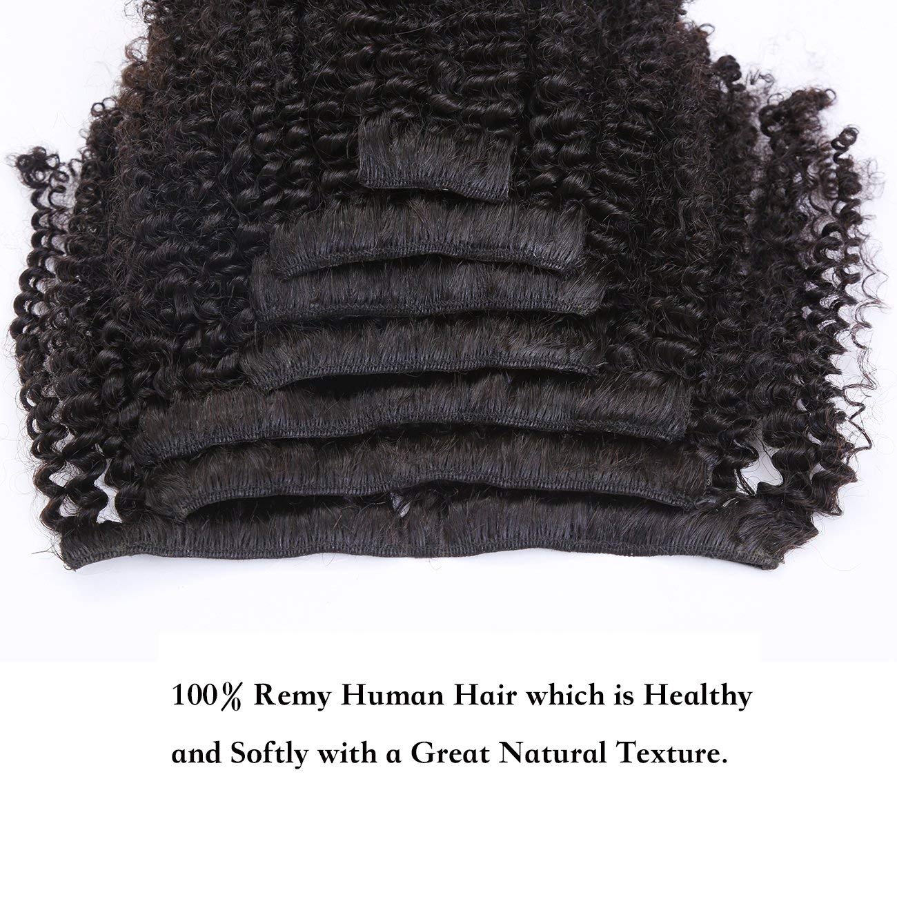 8A Grade Brazilian Remy Hair Clip in Extensions Afro Kinkys Curly Clip Ins Natural Virgin Hair African Americans Full Head 100%