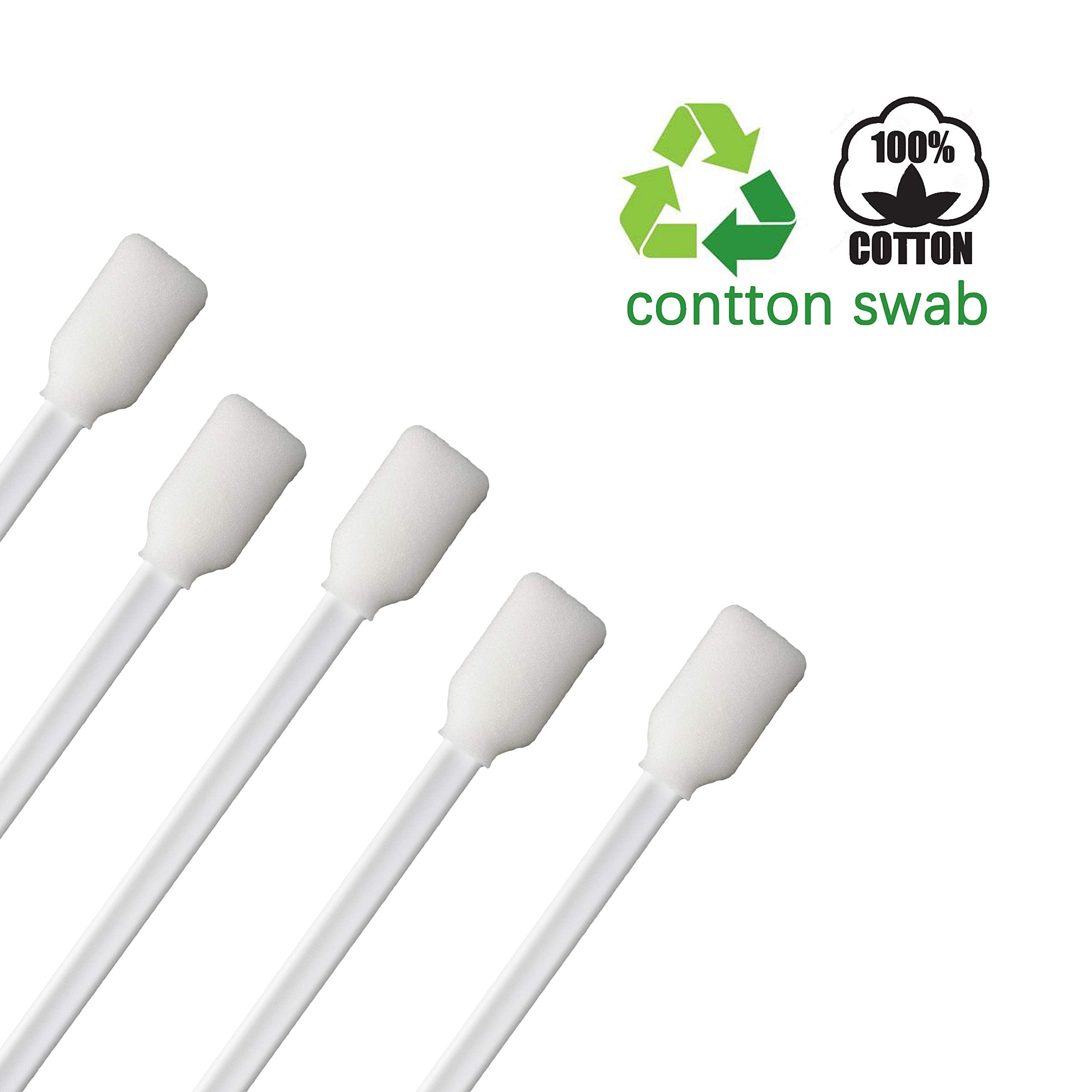 200Pcs 5.11'' Square Rectangle Foam Cleaning Swab Sticks For Solvent Format Inkjet Printer Roland Optical Equipment.