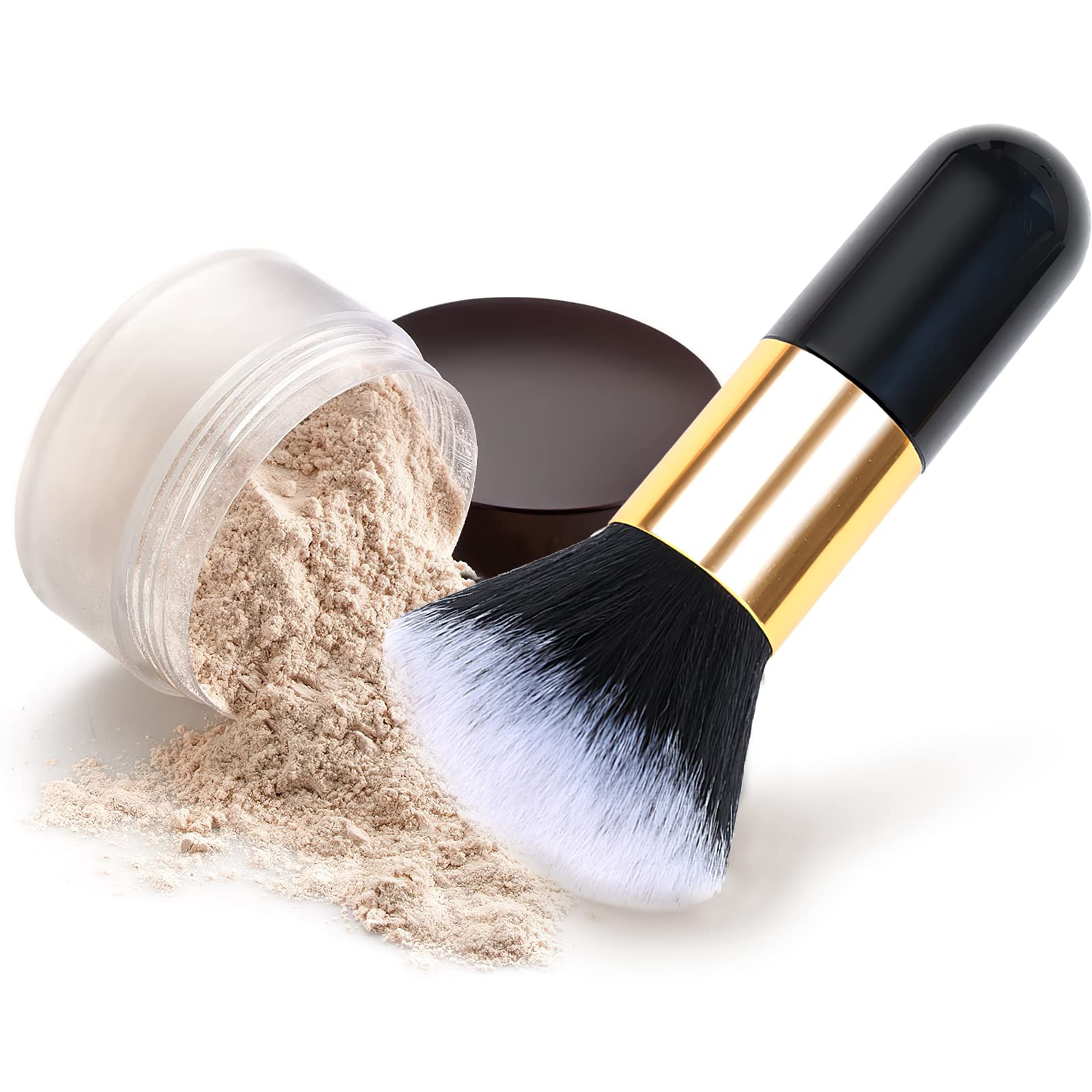 Makeup Blush Brushes for Cheeks, Travel Size Face Powder Brush for Loose Powder, Fluffy Foundation Brush for Face, Blush/Powder/