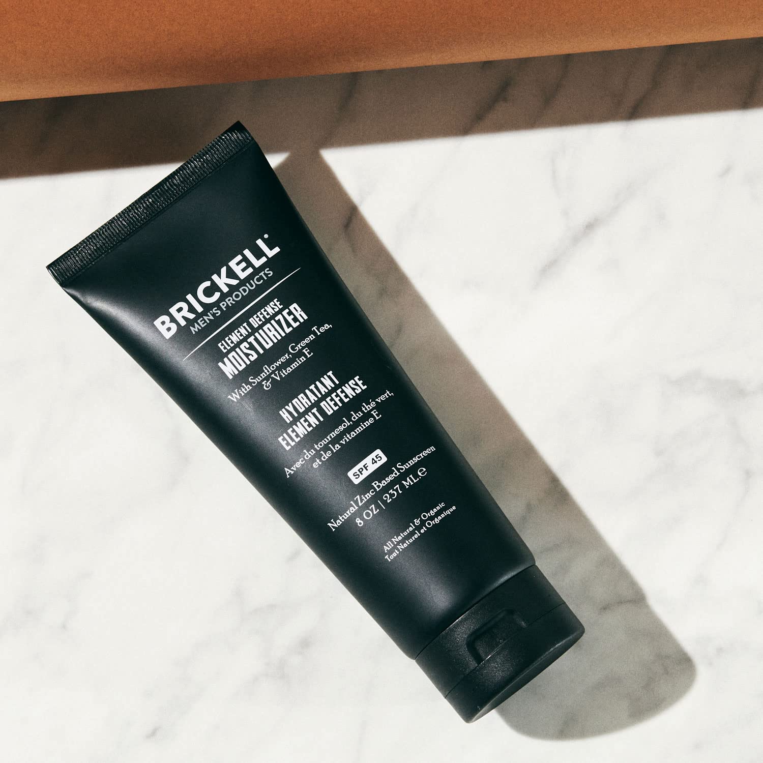 Brickell Men'S Element Defense Spf45 Moisturizer For Men, Natural & Organic, Zinc Oxide Mineral Sunscreen, Hydrates And Protects