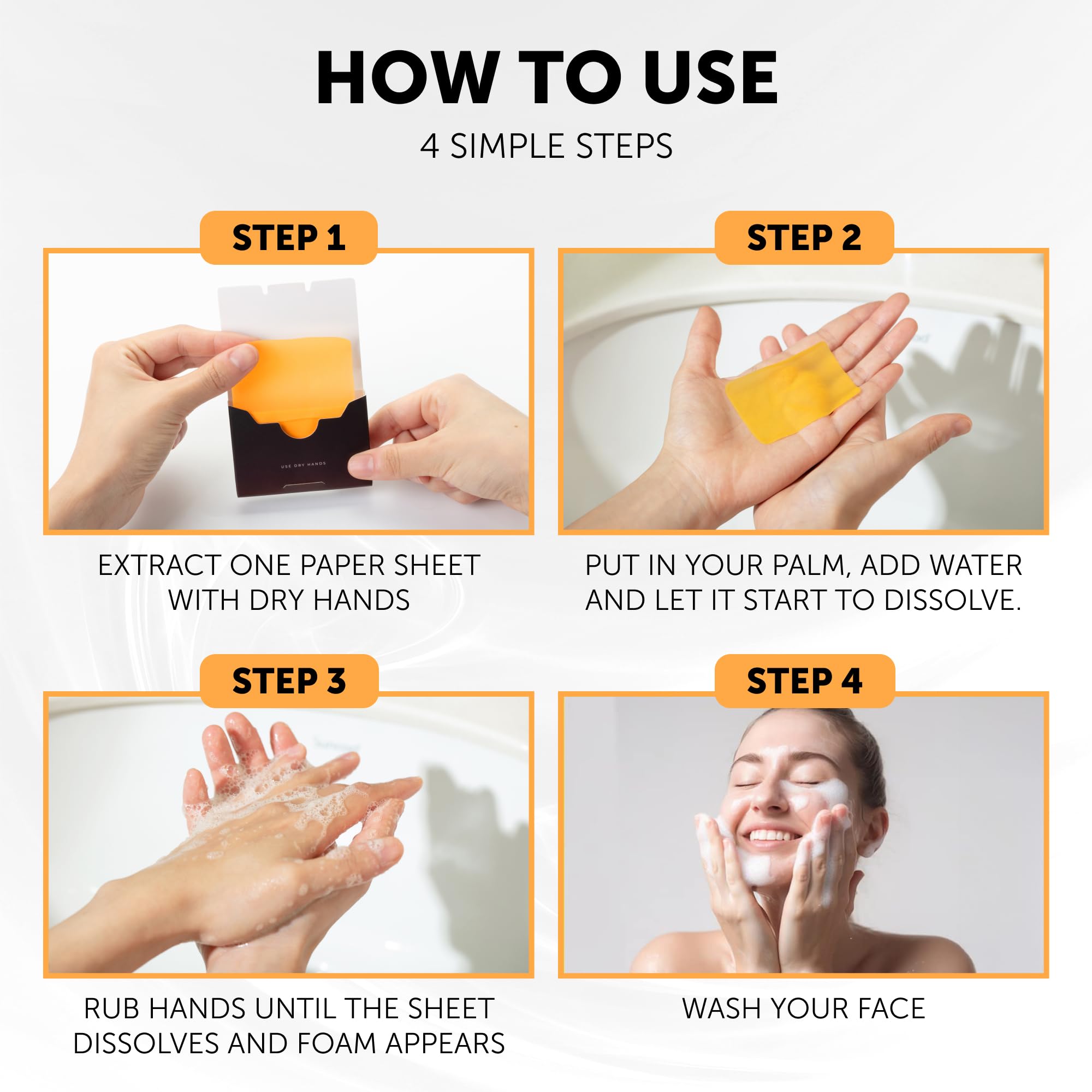 VALITIC Kojic Acid Dark Spot Corrector Paper Soap - Travel Size - 100 Portable and Dissolvable Soap Sheets - with Vitamin C, Ret