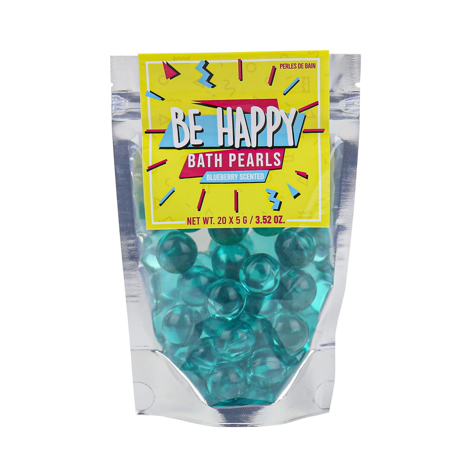 Gift Republic Bath Pearls Be Happy 20-Pack Blueberry Scent, Multicoloured