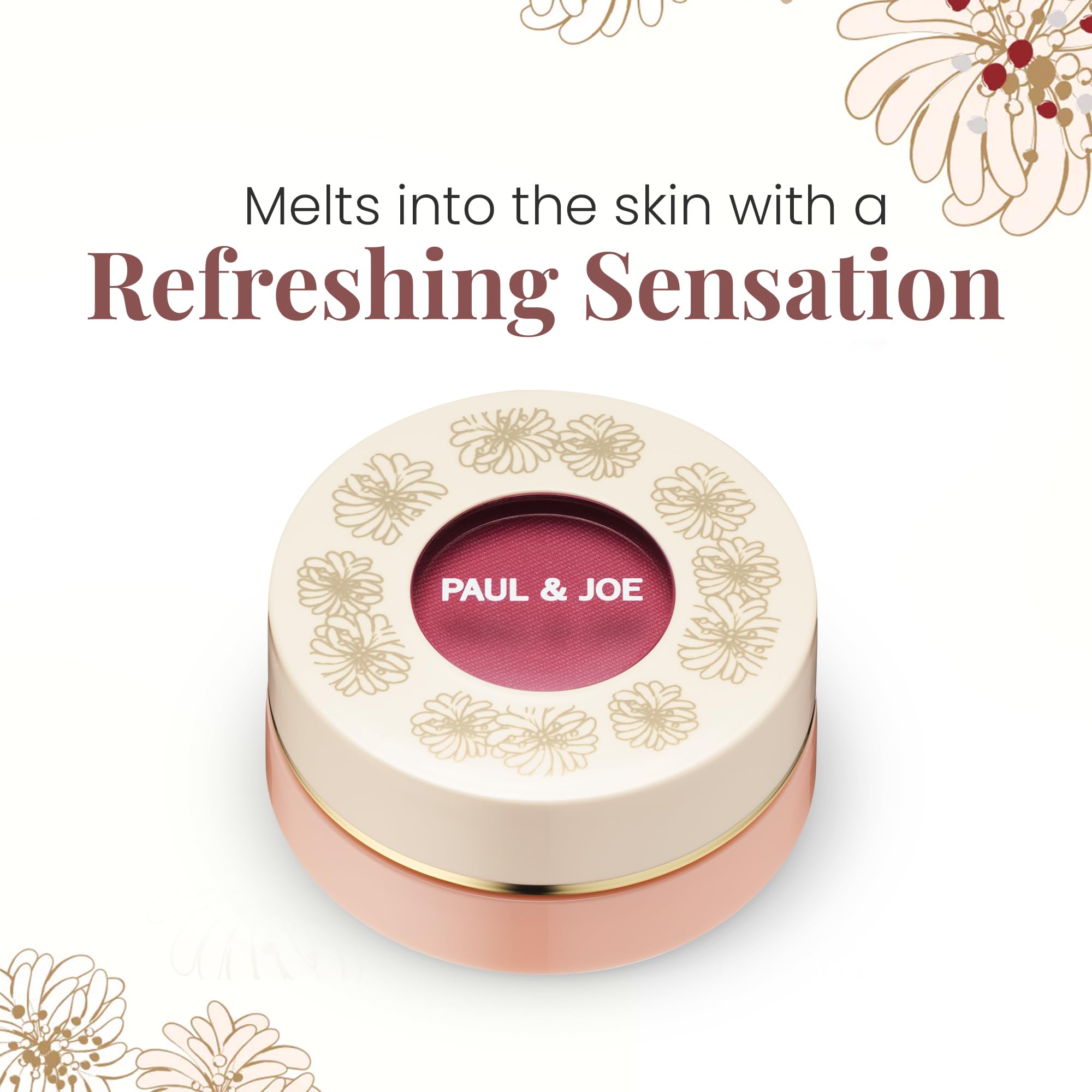 Paul & Joe Gel Blush, Bright And Buildable Blush Makeup, Water-Based Gel Makeup Blush With Hydrating Oils For Dewy, Radiant Fini