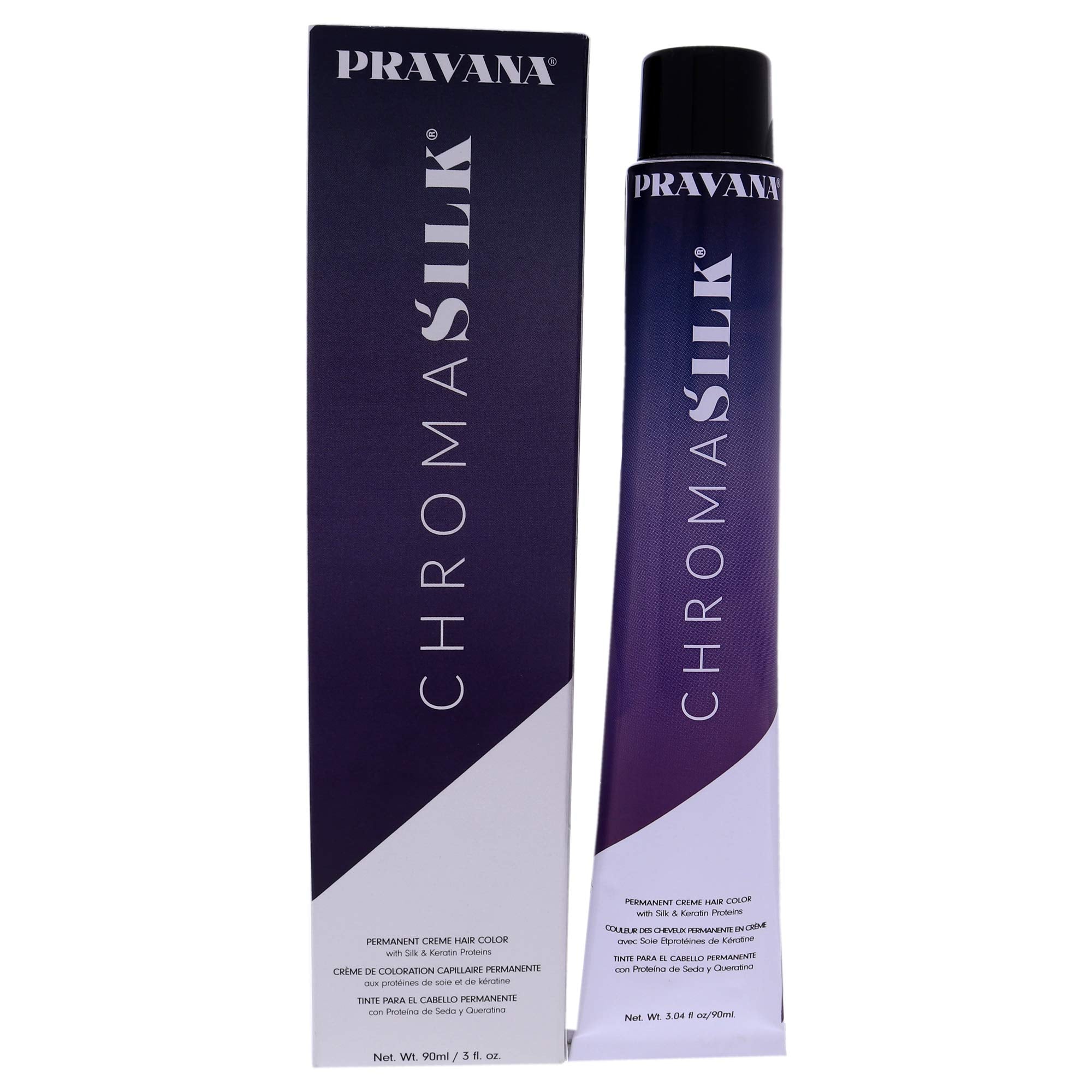 Chromasilk Creme Hair Color - 6.11 Dark Intense Ash Blonde By Pravana For Unisex - 3 Oz Hair Color