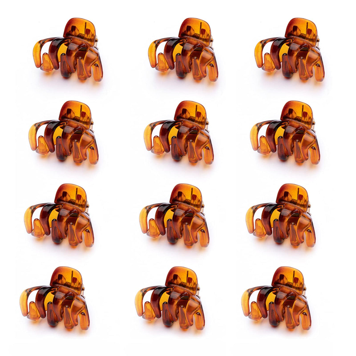 Cobahom 12 Pcs Small Hair Claw Clips 1.2 Inch Plastic Hair Clips for Thin Hair No-Slip Mini Hair Clip Hair Styling Accessories f