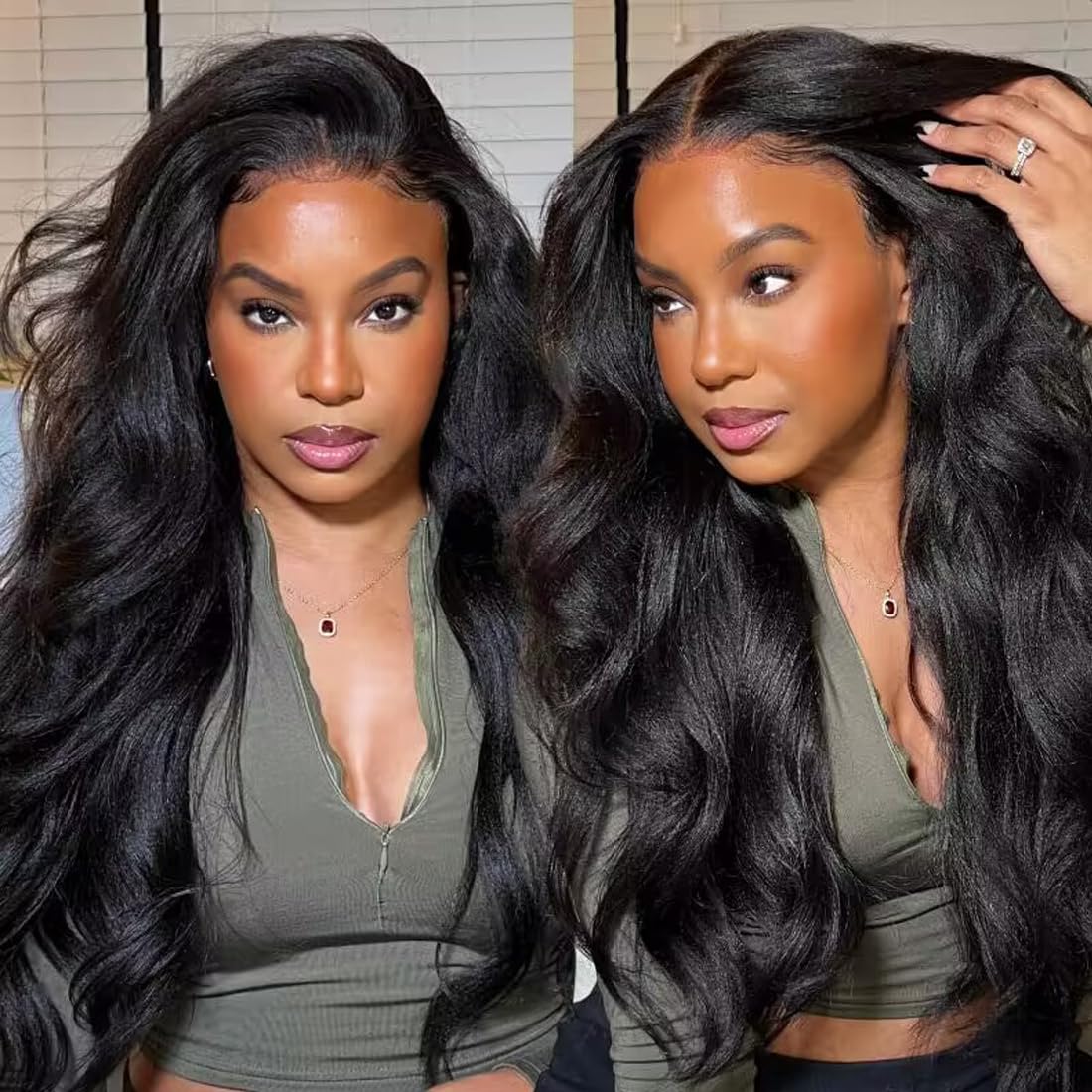 UNICE Bye Bye Knots Wig Invisible Knots Yaki Straight 7x5 Lace Front Wigs Human Hair Pre Everything Glueless Wig Human Hair Pre 