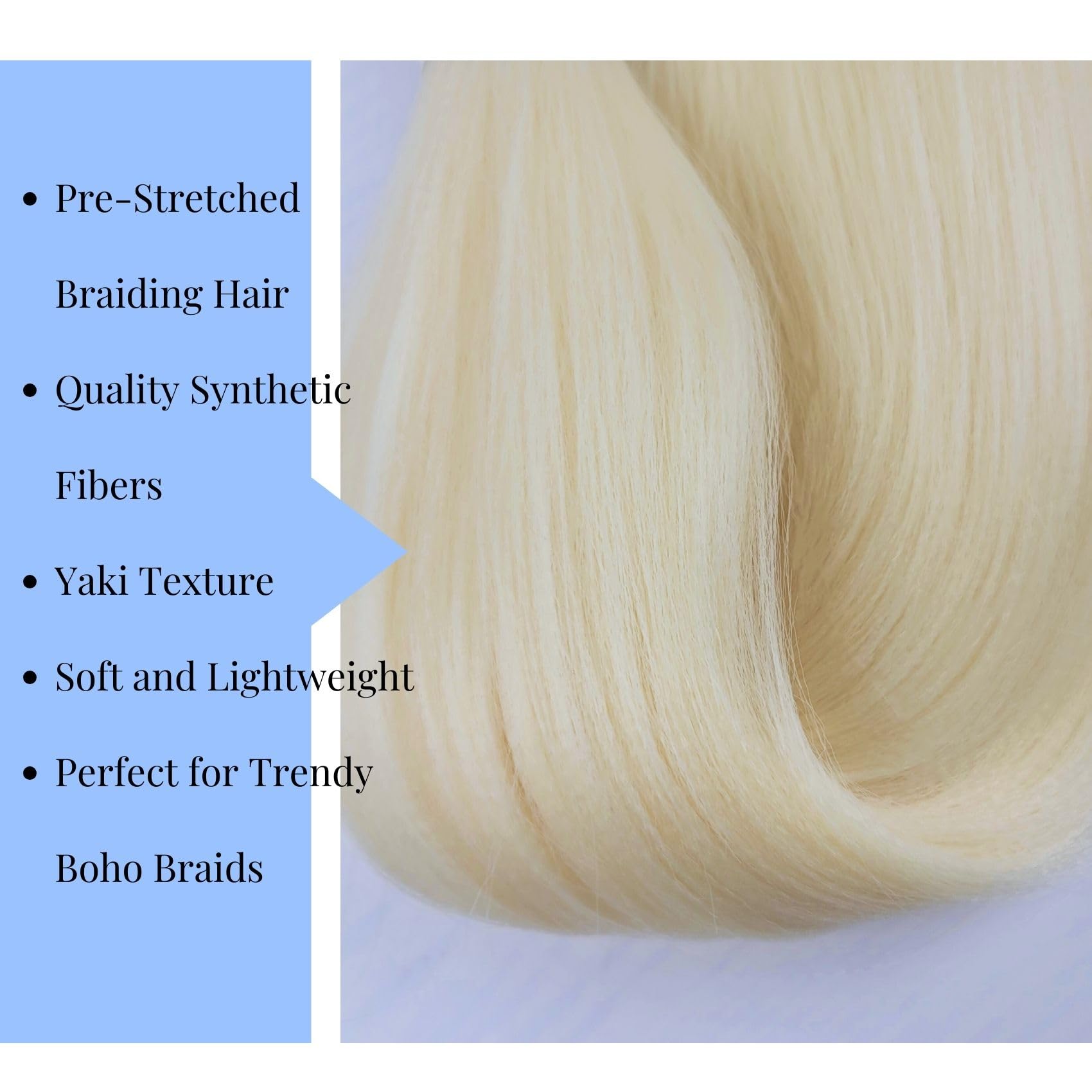 Blonde Braiding Hair Pre Stretched For Boho Braids Synthetic Prestretched Ez Braiding Hair For Knotless Box Braids Bohemian Brai