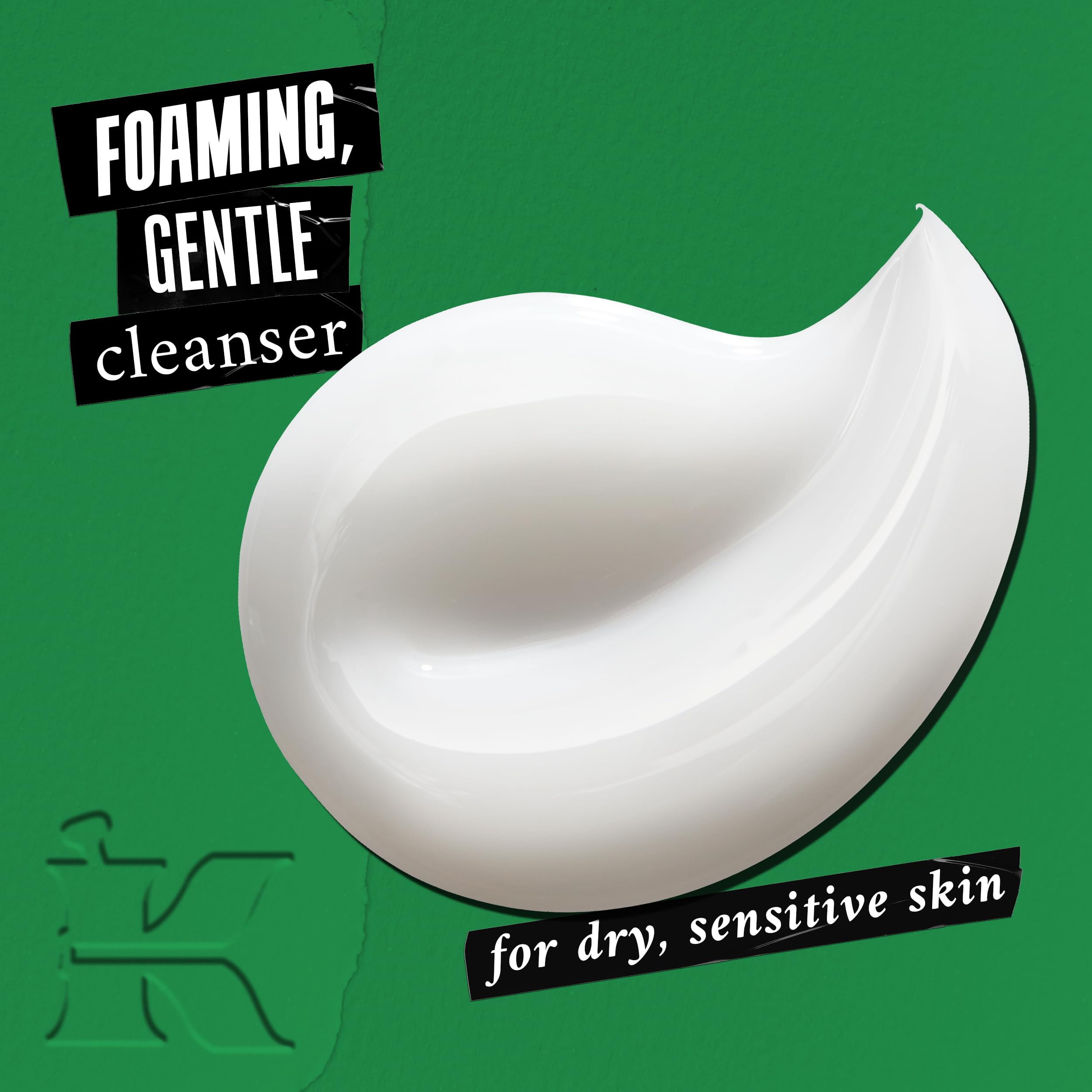 Kiehl's Cucumber Herbal Conditioning Cleanser, Gentle Face Wash for Dry & Sensitive Skin, Leaves Skin Feeling Fresh, with Cucumb